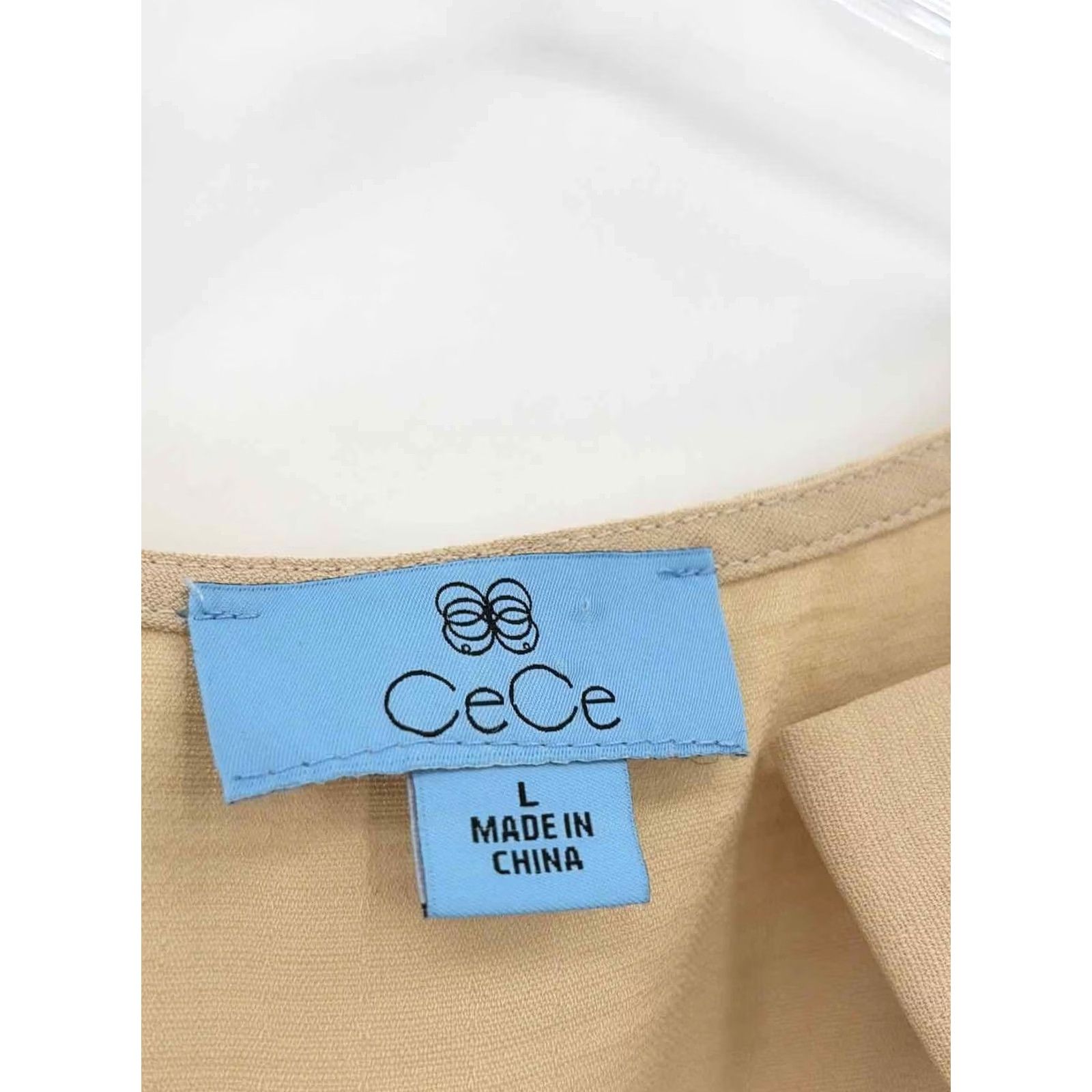Vintage CeCe Tan Tank Top Large Size L / US 10 / IT 46 - 3 Thumbnail