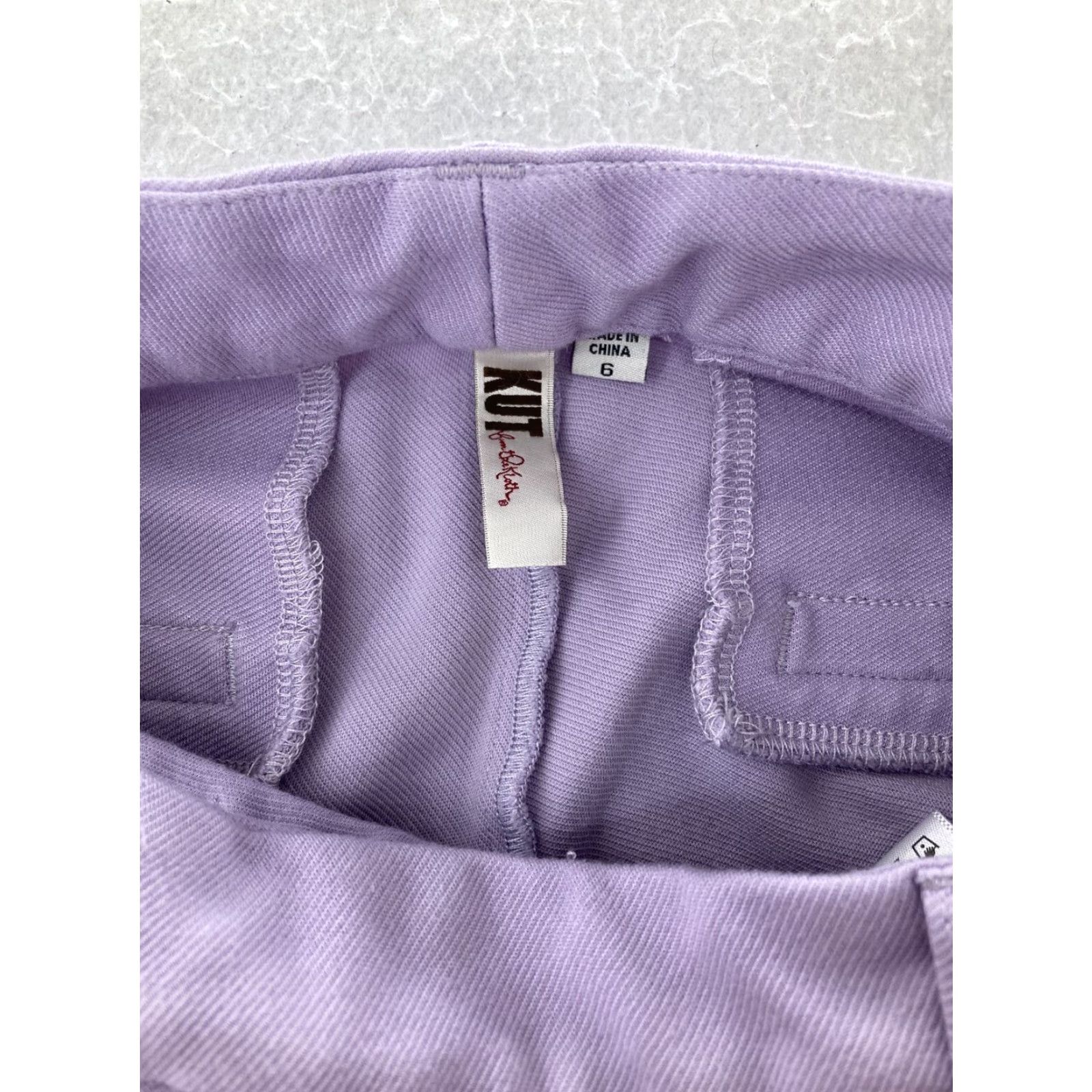 Vintage KUT from the Kloth Jeans Women's Size 6 Purple Cropped Pants Size 28" / US 6 / IT 42 - 6 Thumbnail