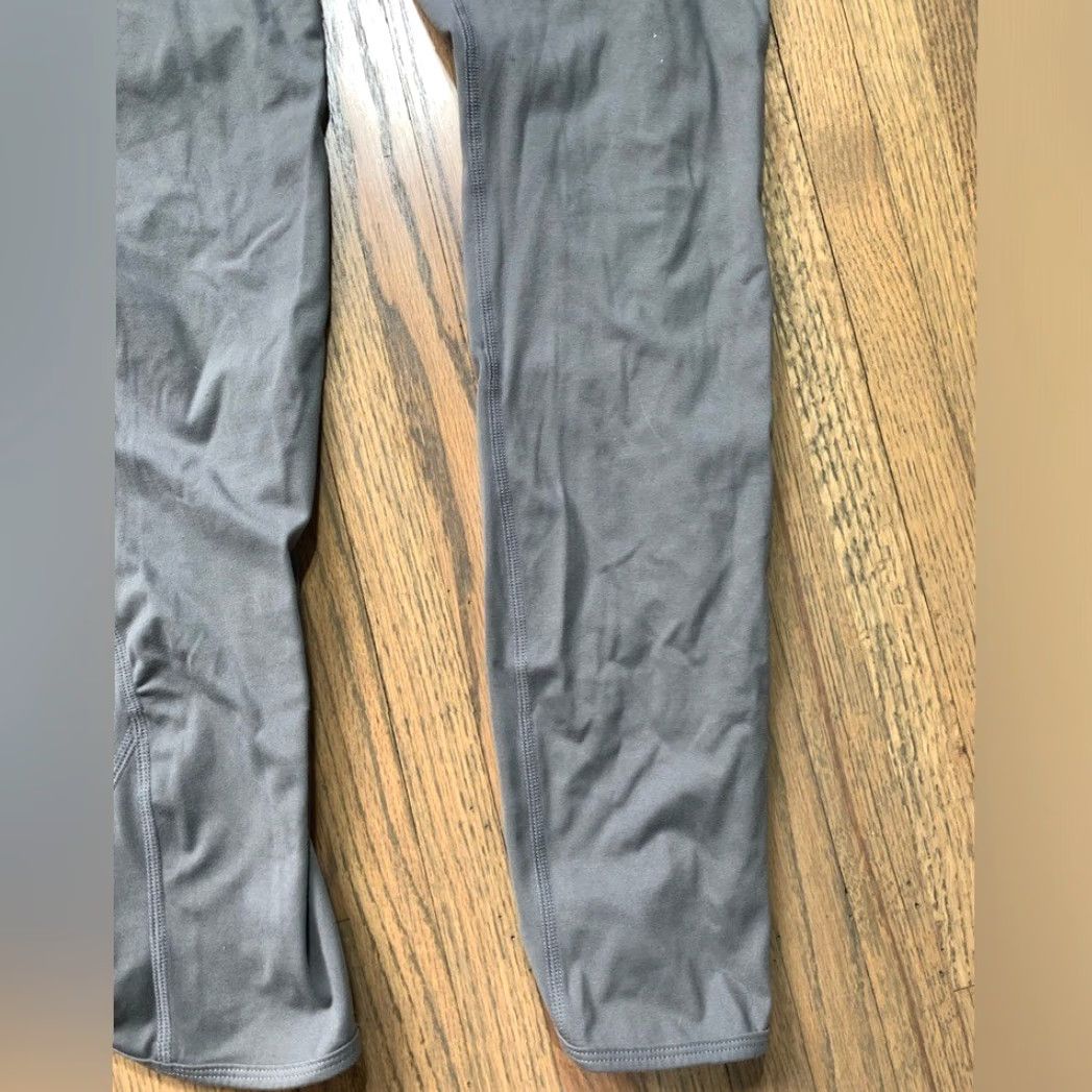 Vintage ALPHALETE Leggings Gray M Women Regular Ankle Size 32" / US 10 / IT 46 - 3 Thumbnail