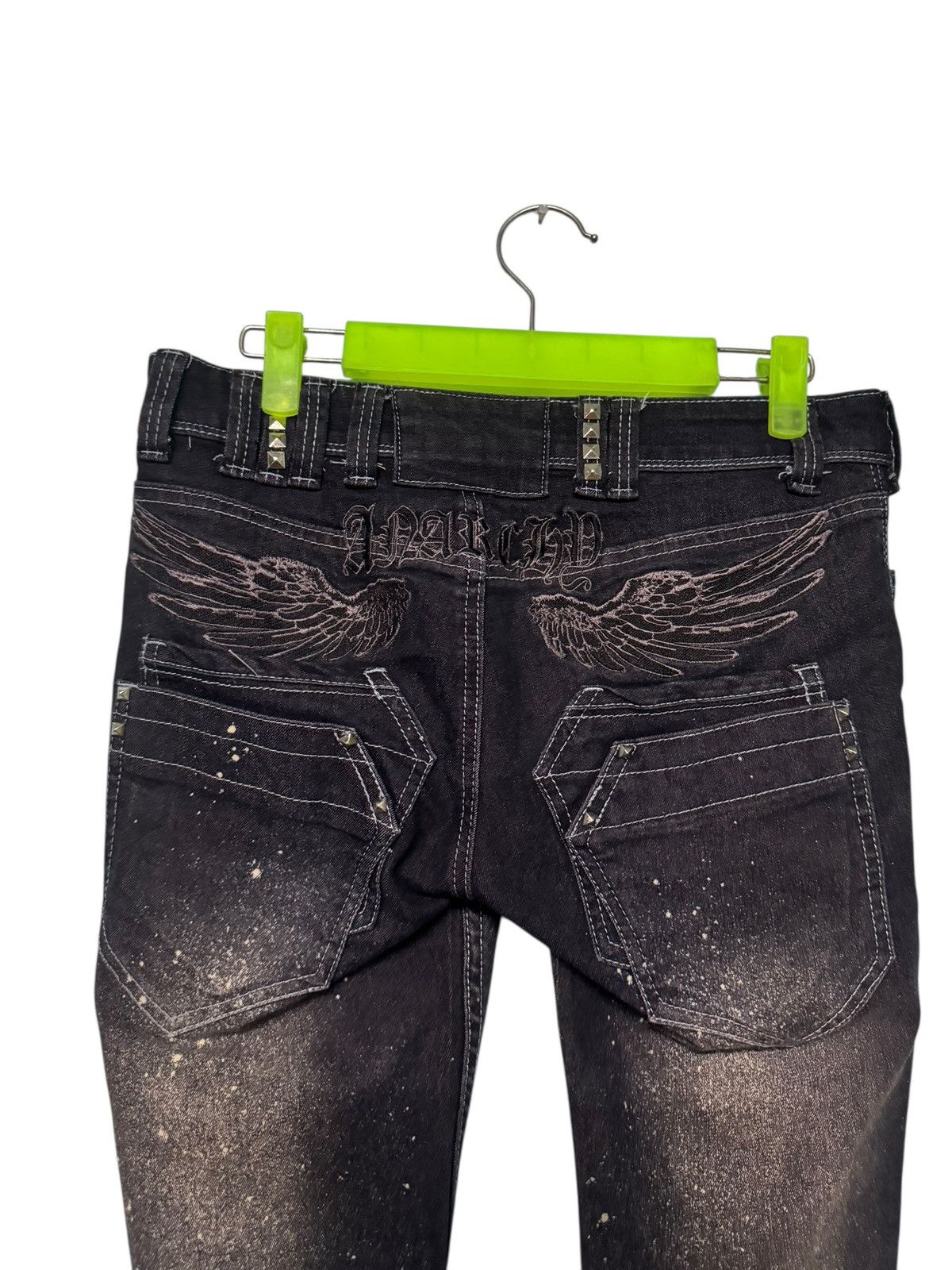 Japanese Brand PUNK DESIGN ANARCHY WINGS EMBROIDED FLARE LGB STYLE RARE Size US 32 / EU 48 - 6 Thumbnail