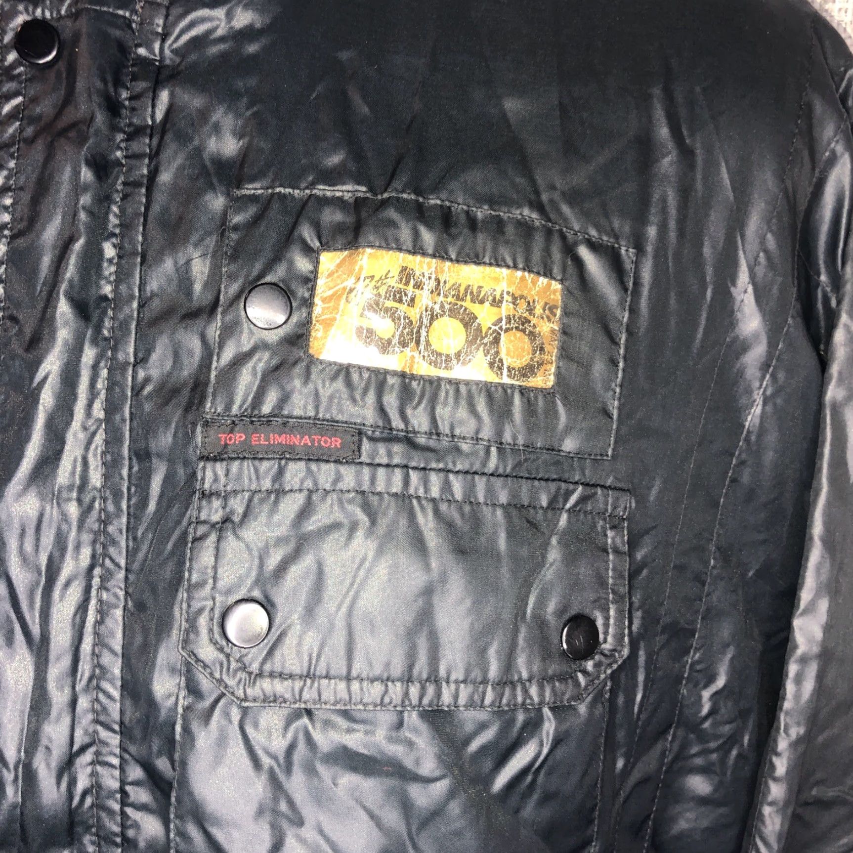 Vintage Vtg Indy 500 Racing Support Service Nylon Jacket Mens XL Black Size US XL / EU 56 / 4 - 2 Thumbnail