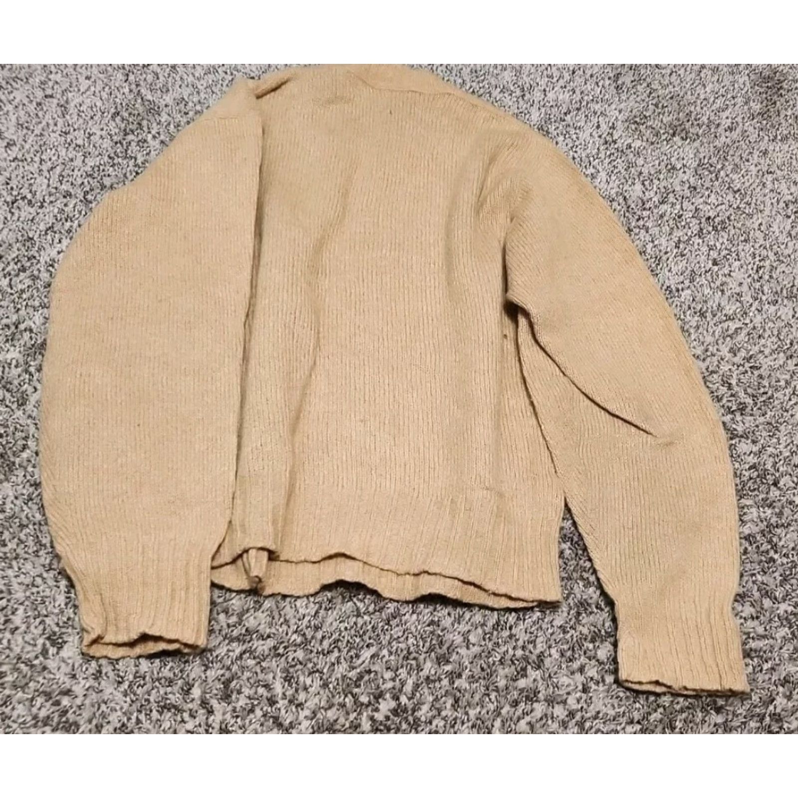 McGregor VINTAGE McGregor Sweater Mens M Tan Wool 60s 70s Retro Golf Pullover Crew Neck Size US M / EU 48-50 / 2 - 2 Thumbnail