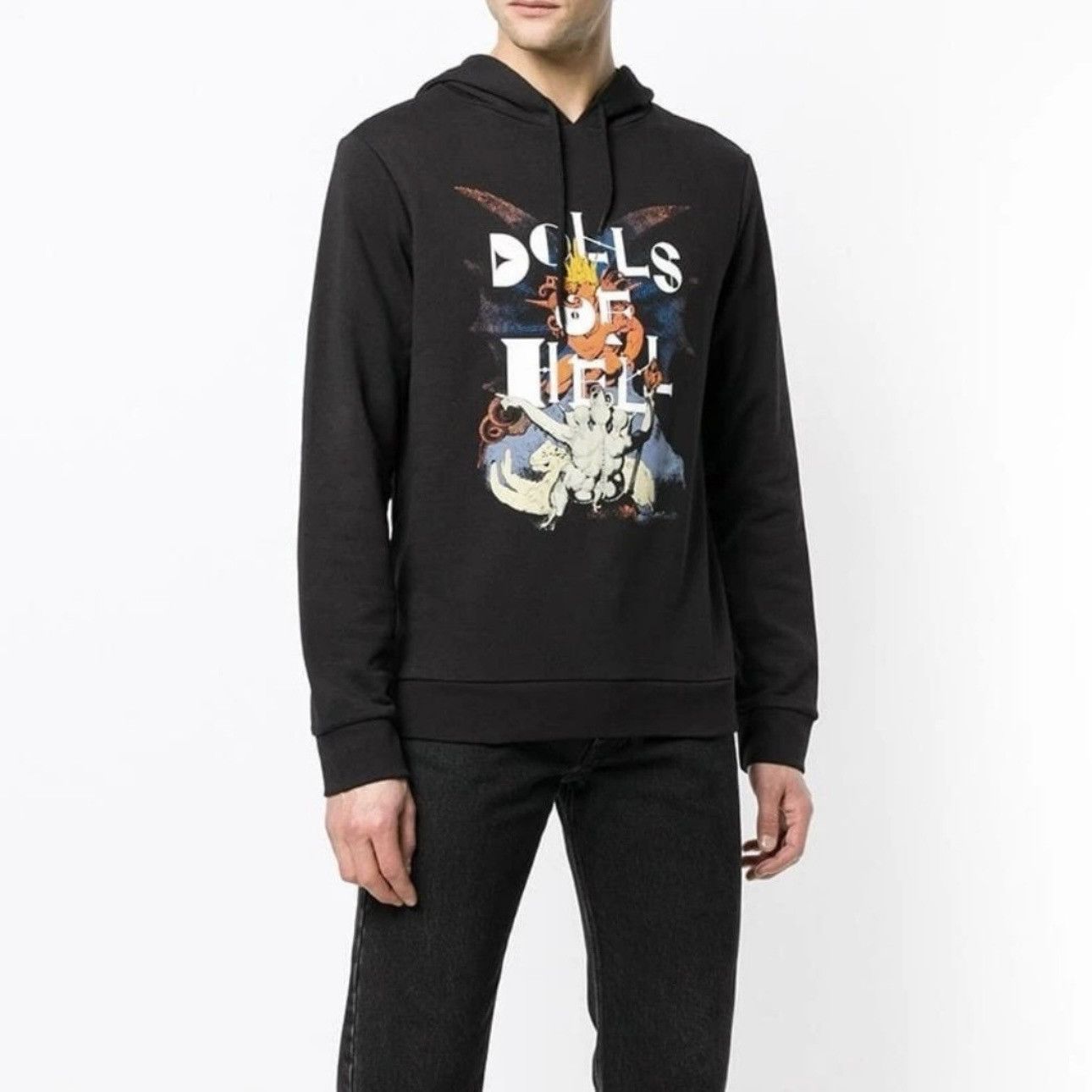 A.P.C. Rare A.P.C. Dolls of Hell Black Band Hoodie Size US L / EU 52-54 / 3 - 5 Thumbnail
