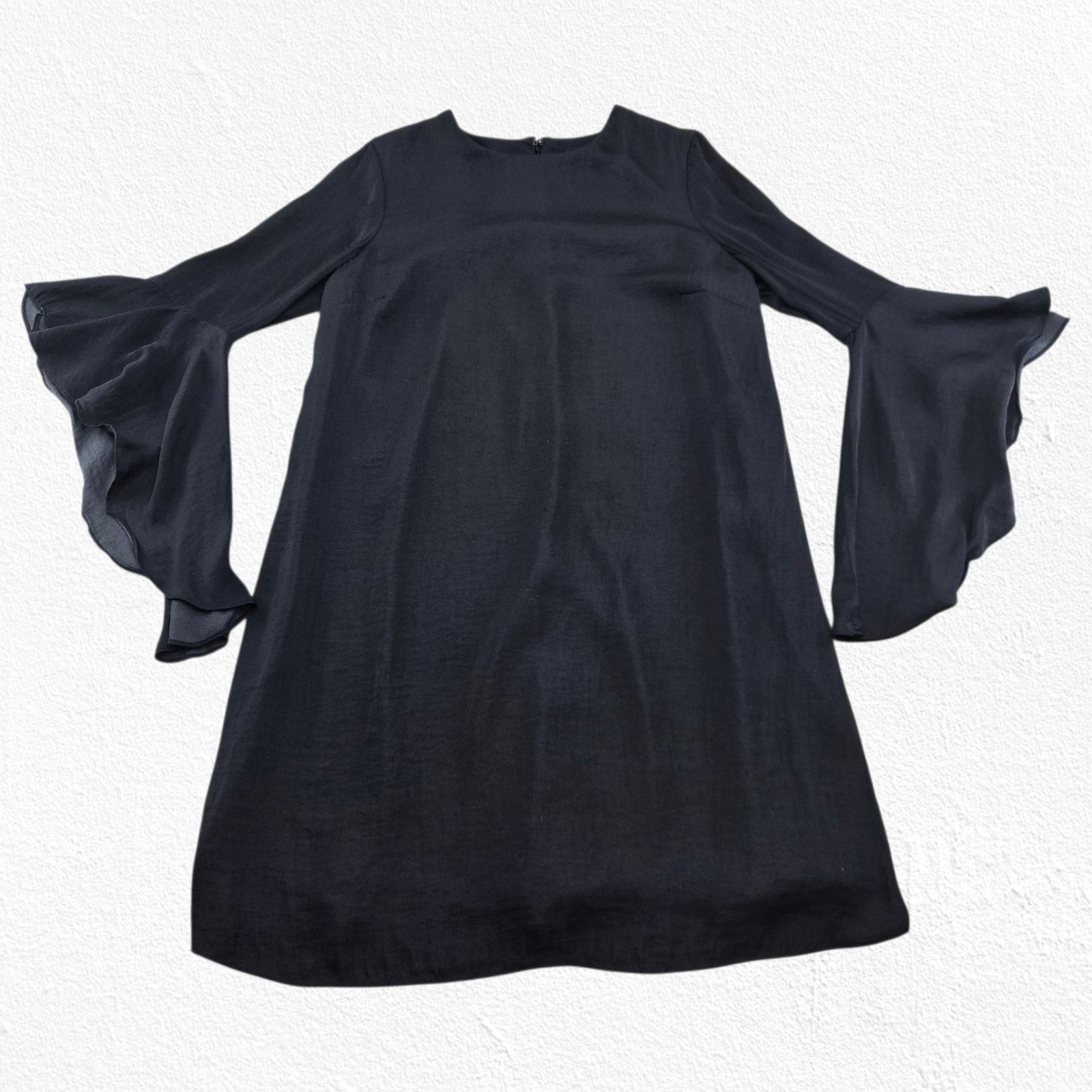 Other Black Flared Bell Sleeve Cocktail Mini Dress Size Small Size S / US 4 / IT 40 - 2 Thumbnail