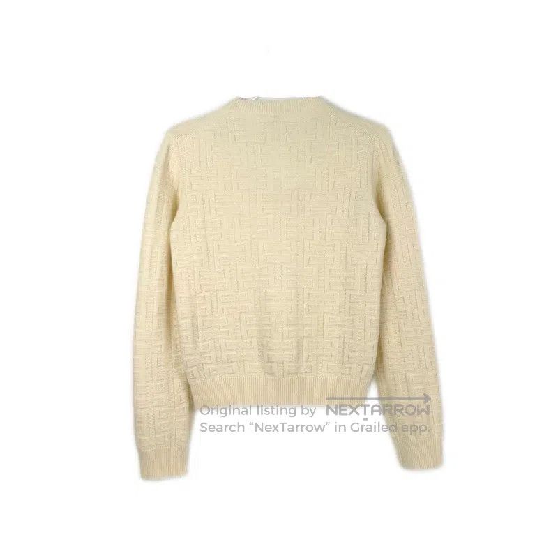 Hermes Hermes White full H wool sweater Size XS / US 0-2 / IT 36-38 - 2 Thumbnail