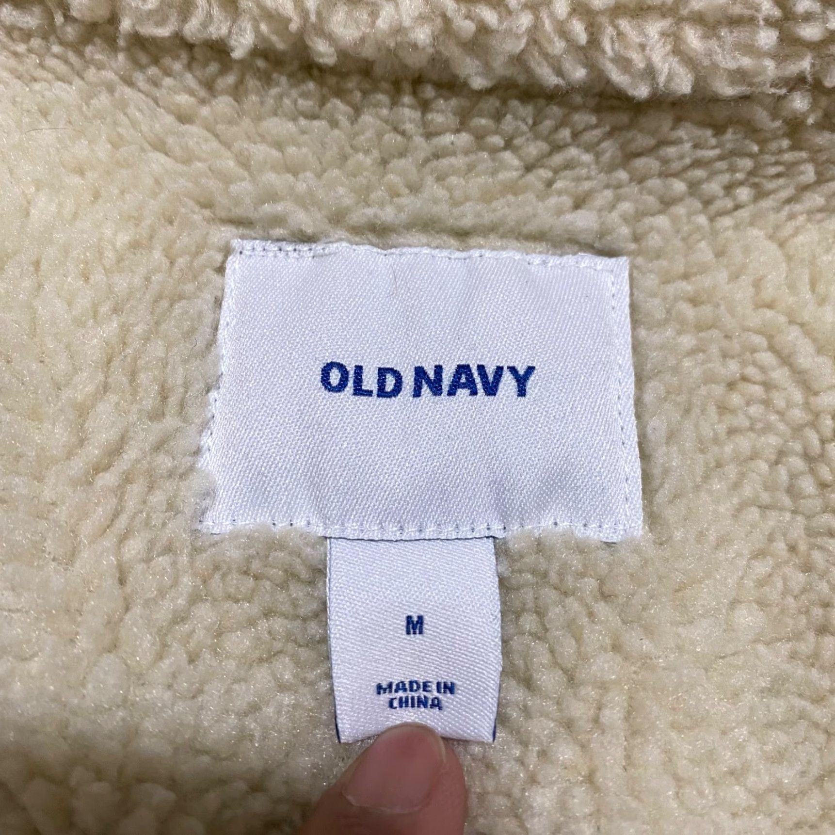 Old Navy Old Navy Womens Trucker Jacket Denim Blue Sherpa Lined Button Front 90s Jacket Womens Medium Blue 90s Vintage Core Denim Jacket Size M / US 6-8 / IT 42-44 - 3 Thumbnail
