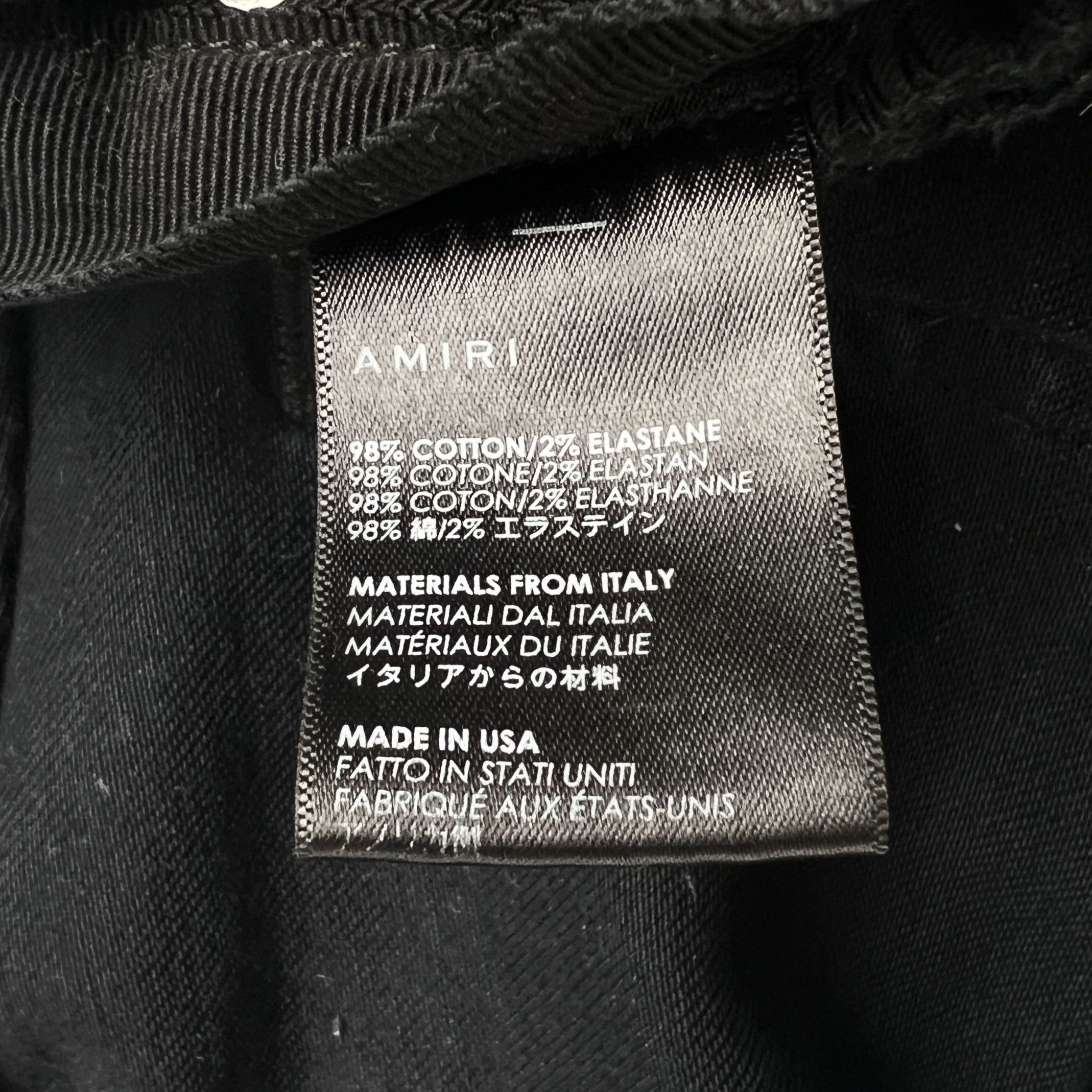 Amiri Amiri Washed Black Paint Distressed Jeans Size US 34 / EU 50 - 5 Thumbnail