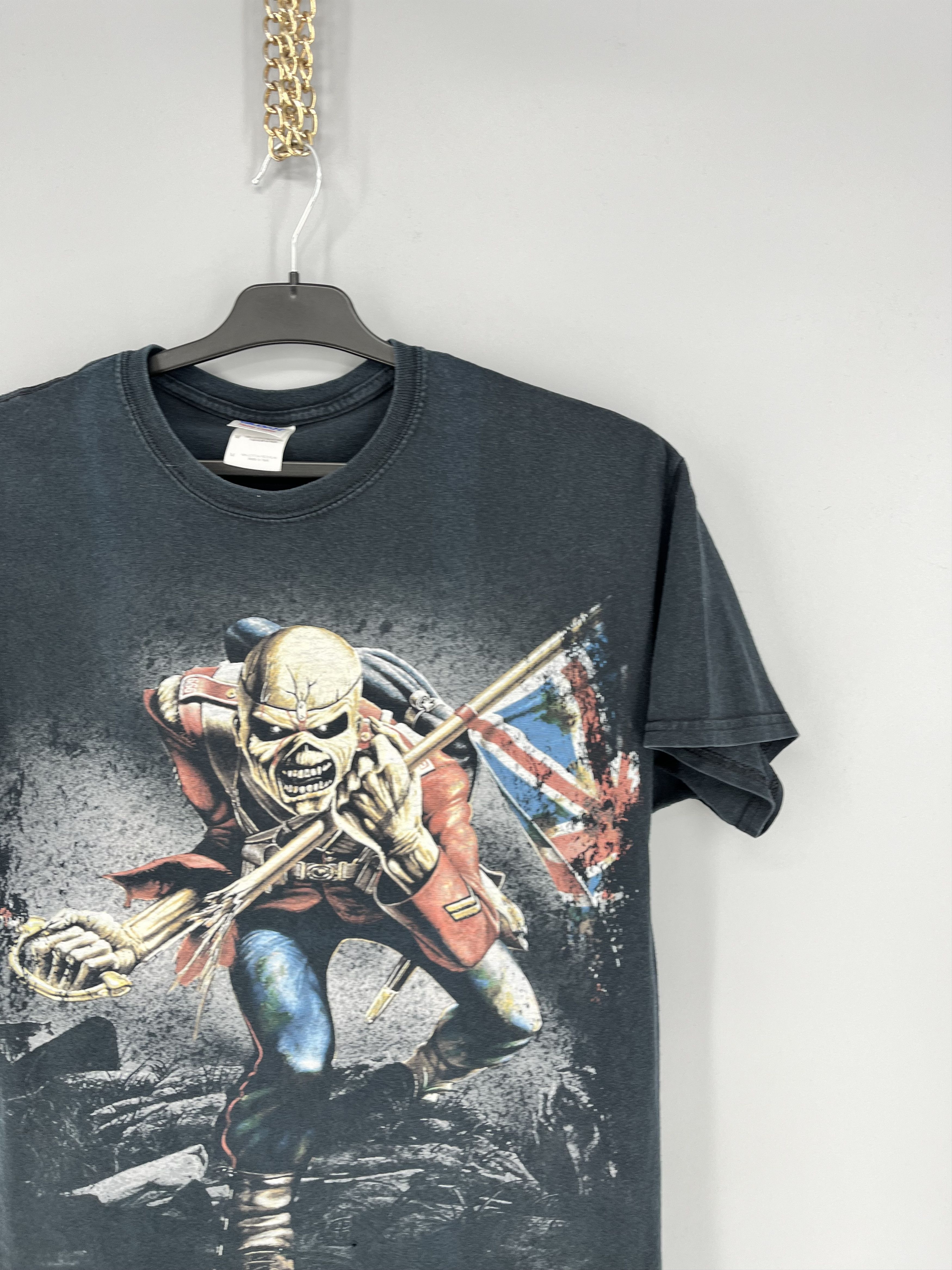 Band Tees Faded Iron Maiden The Trooper Heavy Metal Band Tee Size M Size US M / EU 48-50 / 2 - 5 Thumbnail