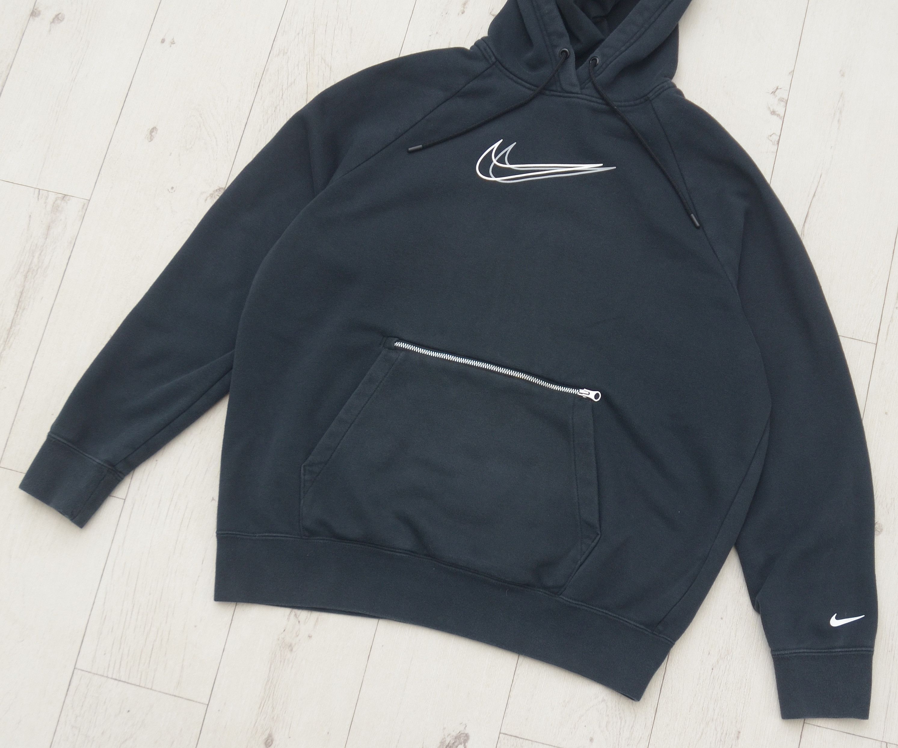Nike Nike Oversized Double Swoosh Zip Big Logo Hoodie TN ACG Y2K Size US M / EU 48-50 / 2 - 3 Thumbnail