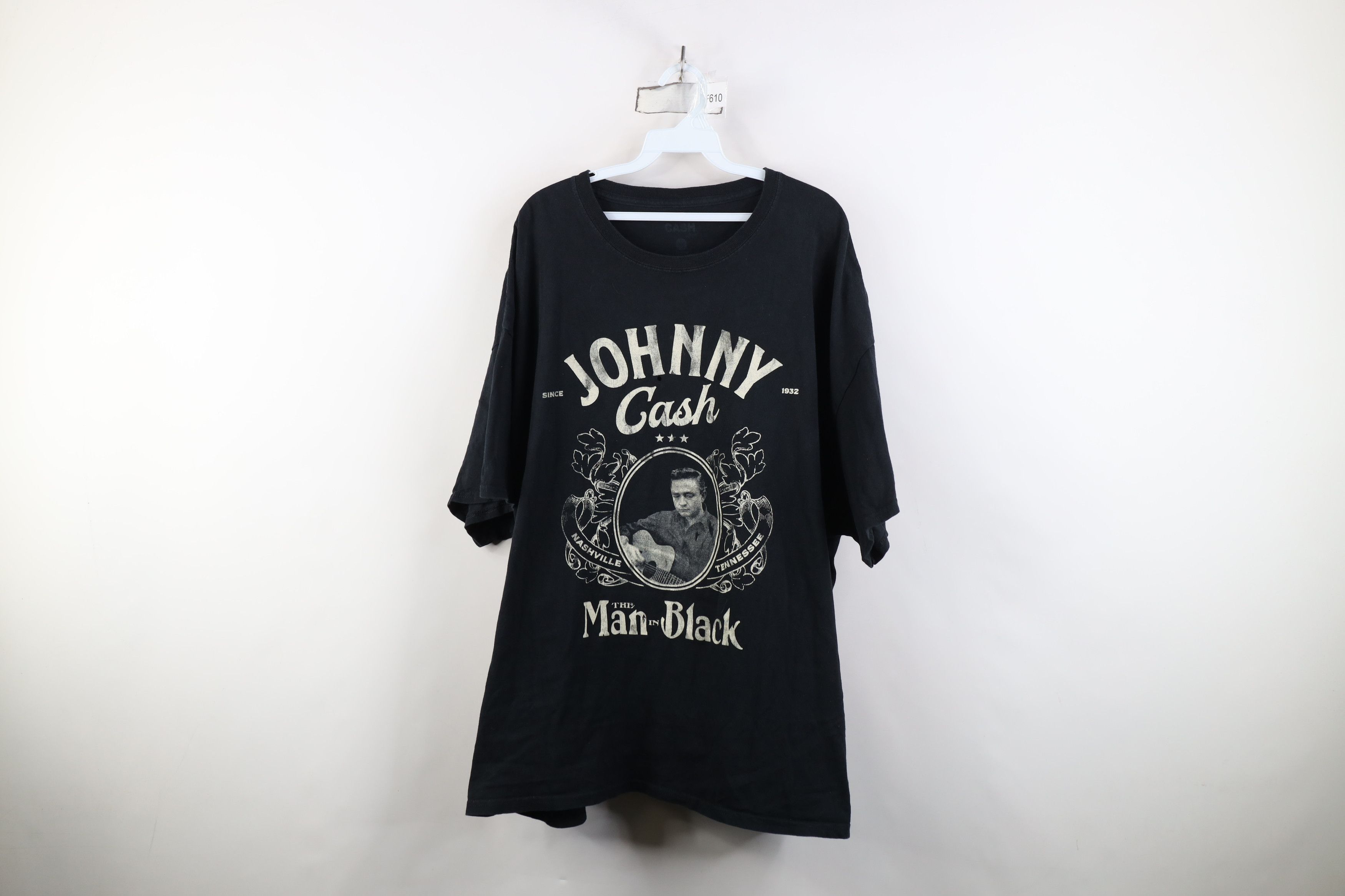 Vintage Retro Y2K The Man In Black Johnny Cash Band T-Shirt Black Size US XXL / EU 58 / 5 - 1 Thumbnail