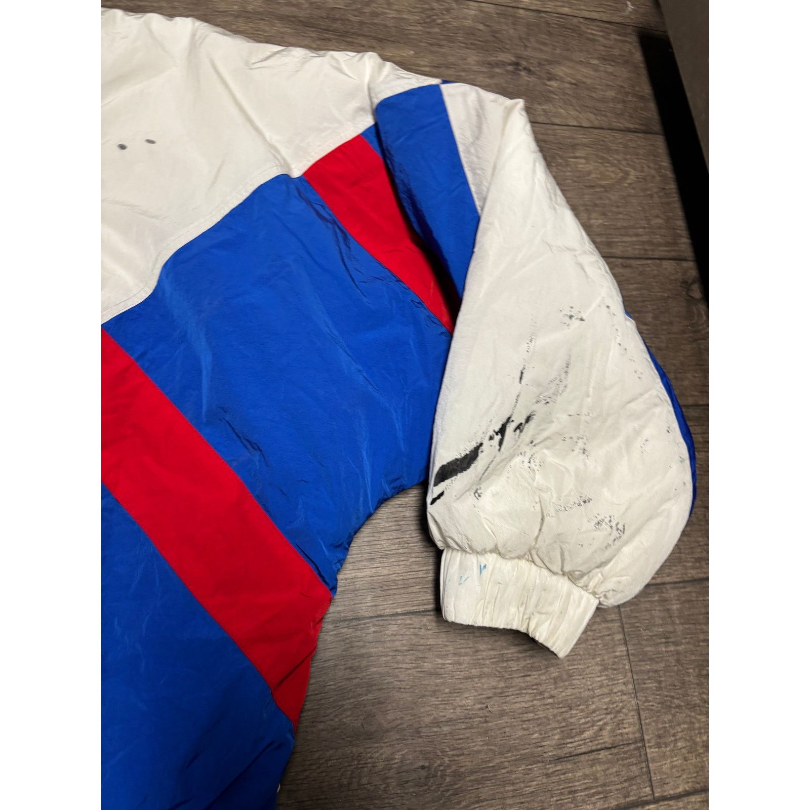 Tommy Jeans × Vintage Tommy Jeans Pullover Retro Jacket Sz L White Blue Size US L / EU 52-54 / 3 - 5 Thumbnail