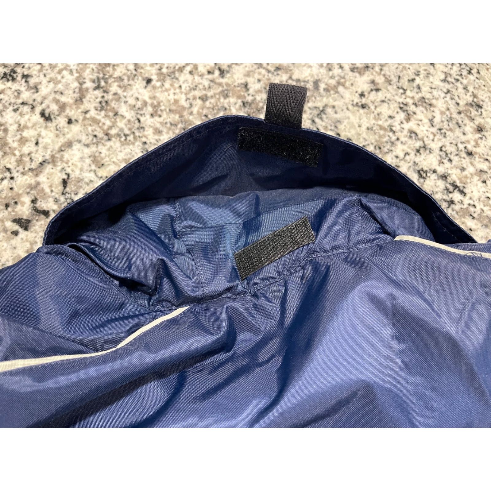 Nike NIKE Windbreaker Jacket GOLF Mens XL Navy Blue Kangaroo Pocket Hood 90s Full Zip Size US XL / EU 56 / 4 - 6 Thumbnail