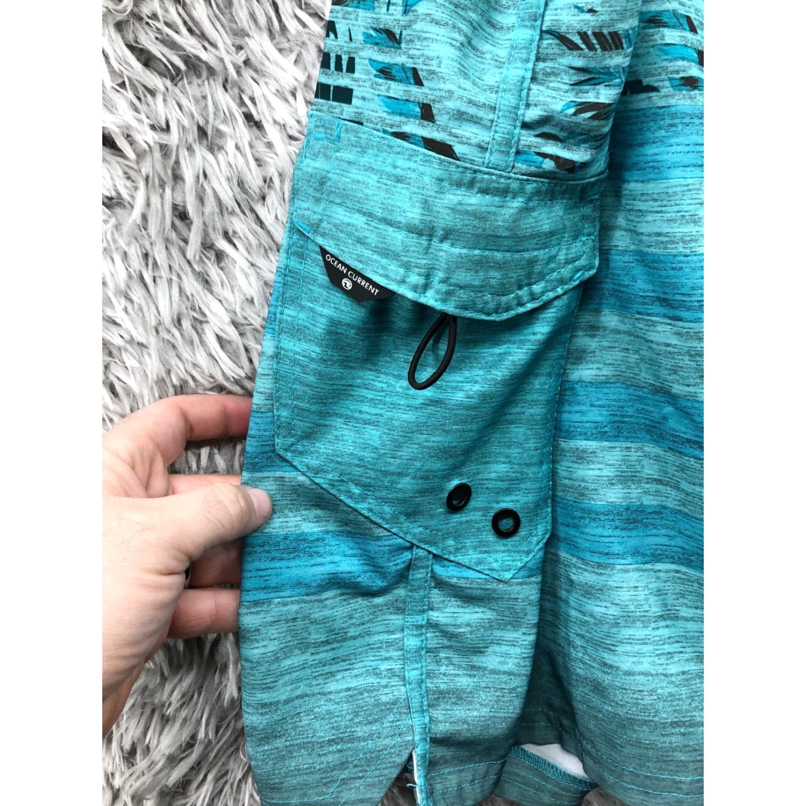 Swims Ocean Current Mens Hybrid Board Shorts 38 Green Swim 10" Inseam Stretch Regular Men Bottom Size US 36 / EU 52 - 5 Thumbnail