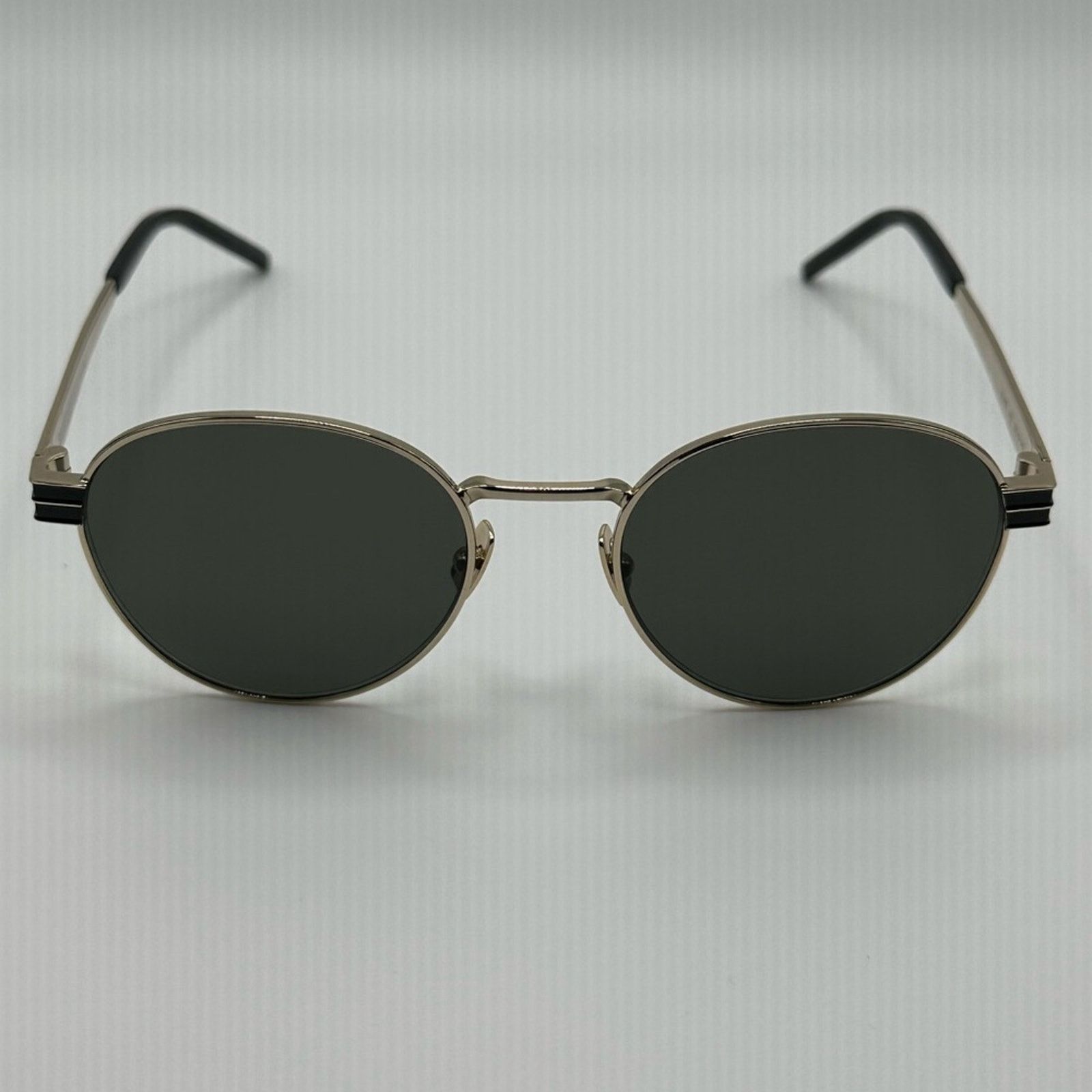 Saint Laurent Paris NEW YSL Saint Laurent Sunglasses SL M62 003 Gold Grey Unisex Size ONE SIZE - 2 Thumbnail