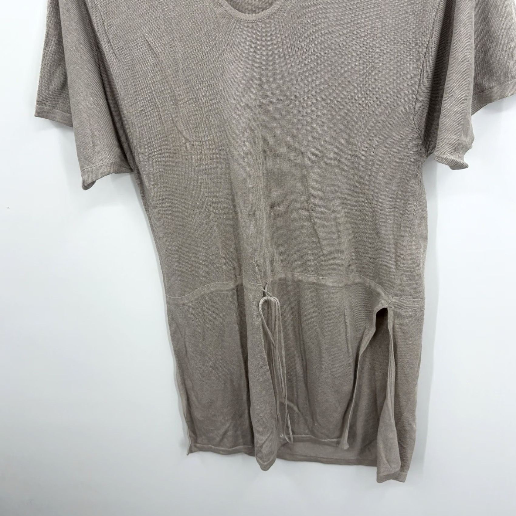 Vintage 100% Capri Linen Tunic Dress Women XS Italy Resort Coastal Beach Boho Shirt Dress Mini Lightweight Pockets Size XS / US 0-2 / IT 36-38 - 5 Thumbnail