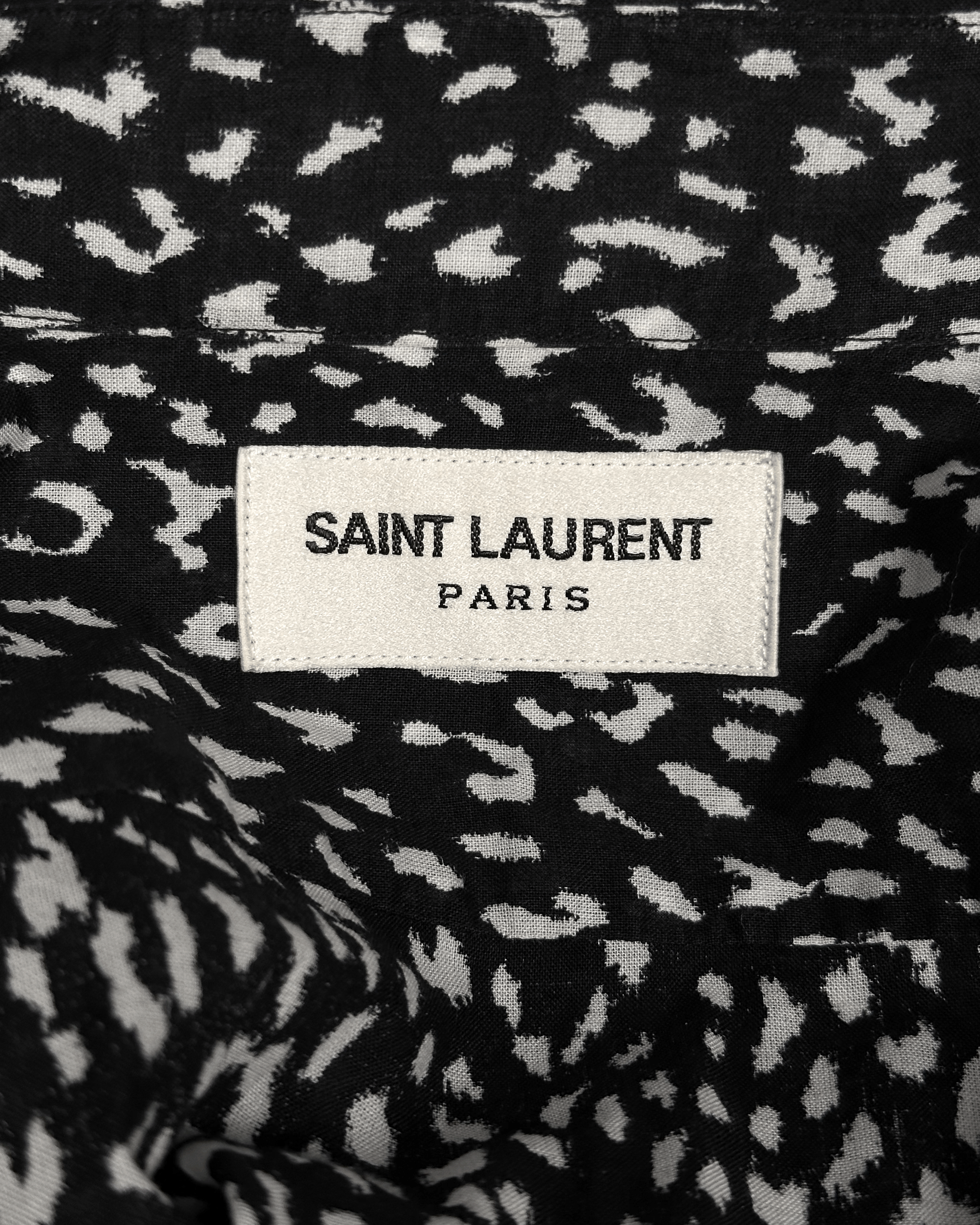 Saint Laurent Paris Saint Laurent Babycat Pattern Button Up Shirt Size US M / EU 48-50 / 2 - 7 Thumbnail