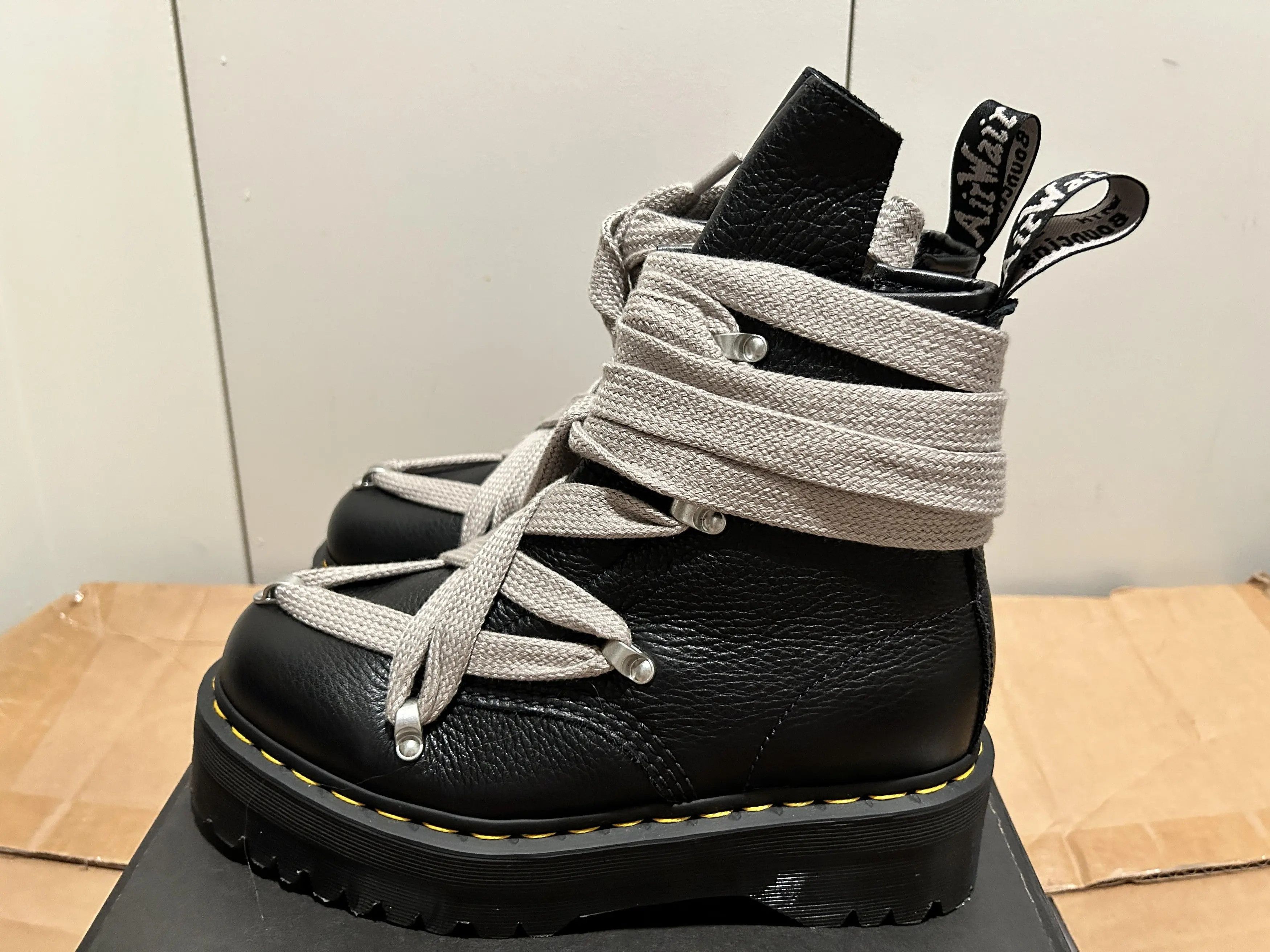 Dr. Martens × Rick Owens Jumbo Lace Boots Size US 10.5 / EU 43-44 - 5 Thumbnail