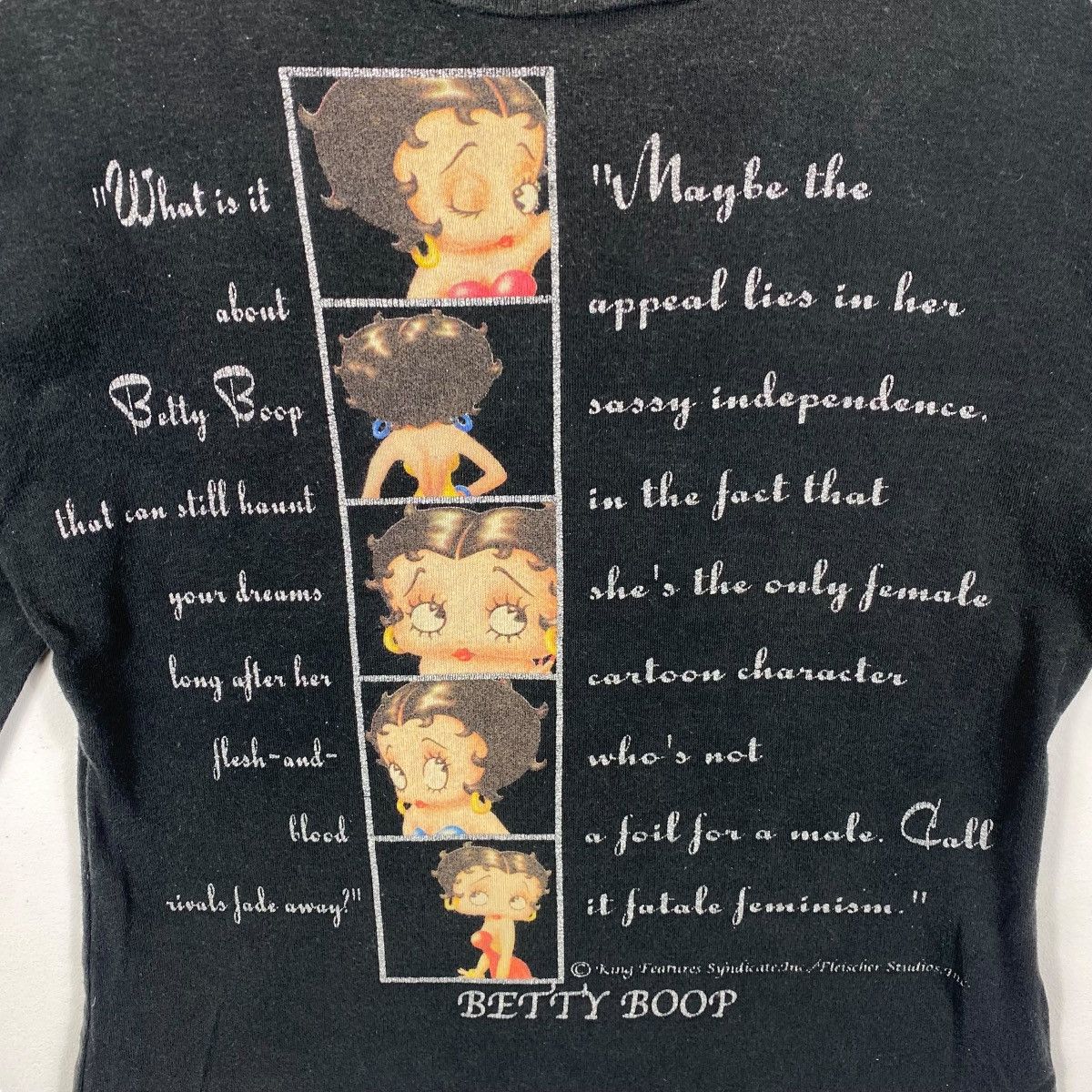 Cartoon Network Vintage 90's BETTY BOOP Classic Cartoon Graphic Women Tee Size M / US 6-8 / IT 42-44 - 2 Thumbnail