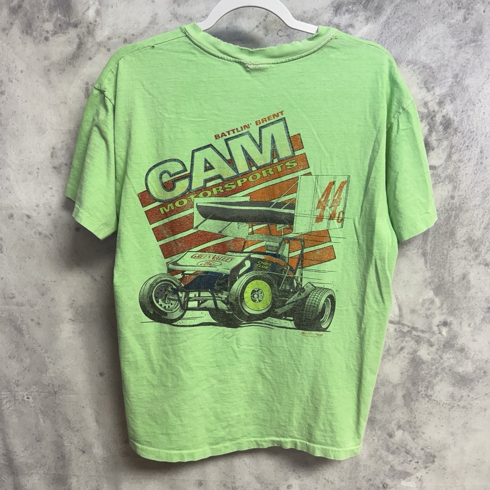 Vintage Vintage 80s Cam Motorsports Racing T Shirt Mens Large Size US L / EU 52-54 / 3 - 3 Thumbnail