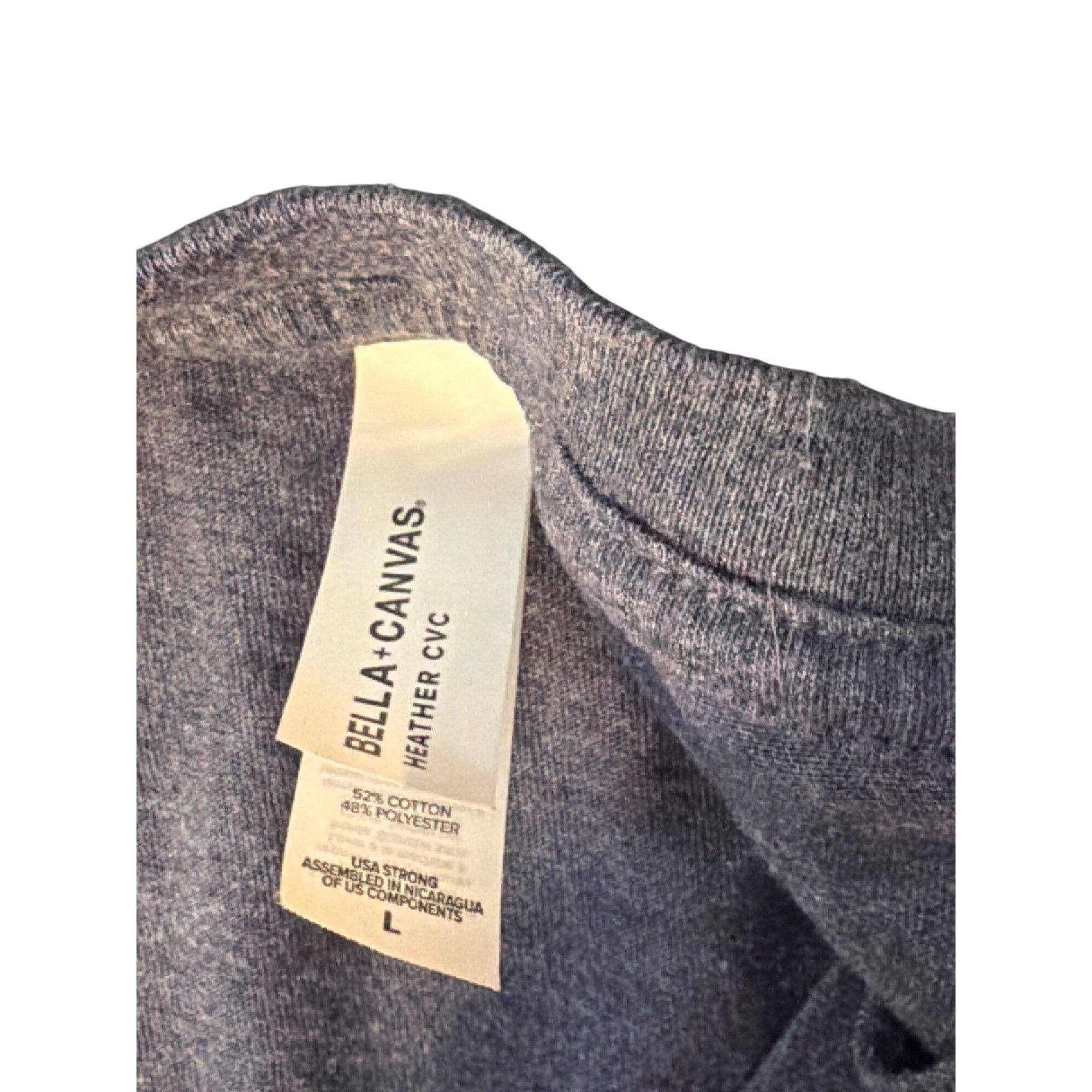 Other Bella Canvas Heather Blue V Neck T Shirt Be Mindful Grateful Size L / US 10 / IT 46 - 5 Thumbnail