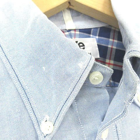 Junya Watanabe Shirt Checkered Panel Button-down Long Sleeve Chambray Blue Size US S / EU 44-46 / 1 - 3 Thumbnail