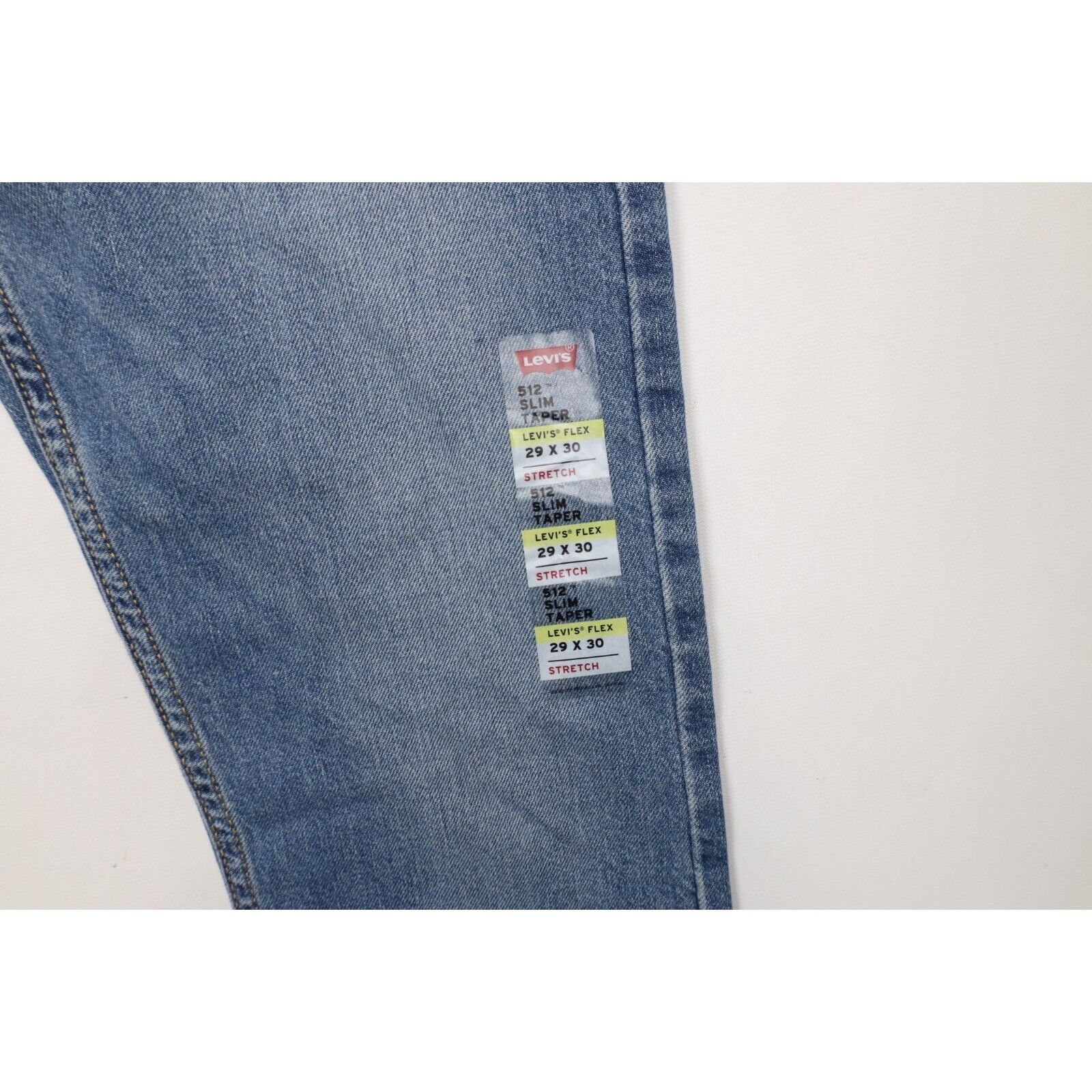 Levi's New Levis 512 Stretch Slim Fit Tapered Leg Denim Jeans Size US 29 - 5 Thumbnail