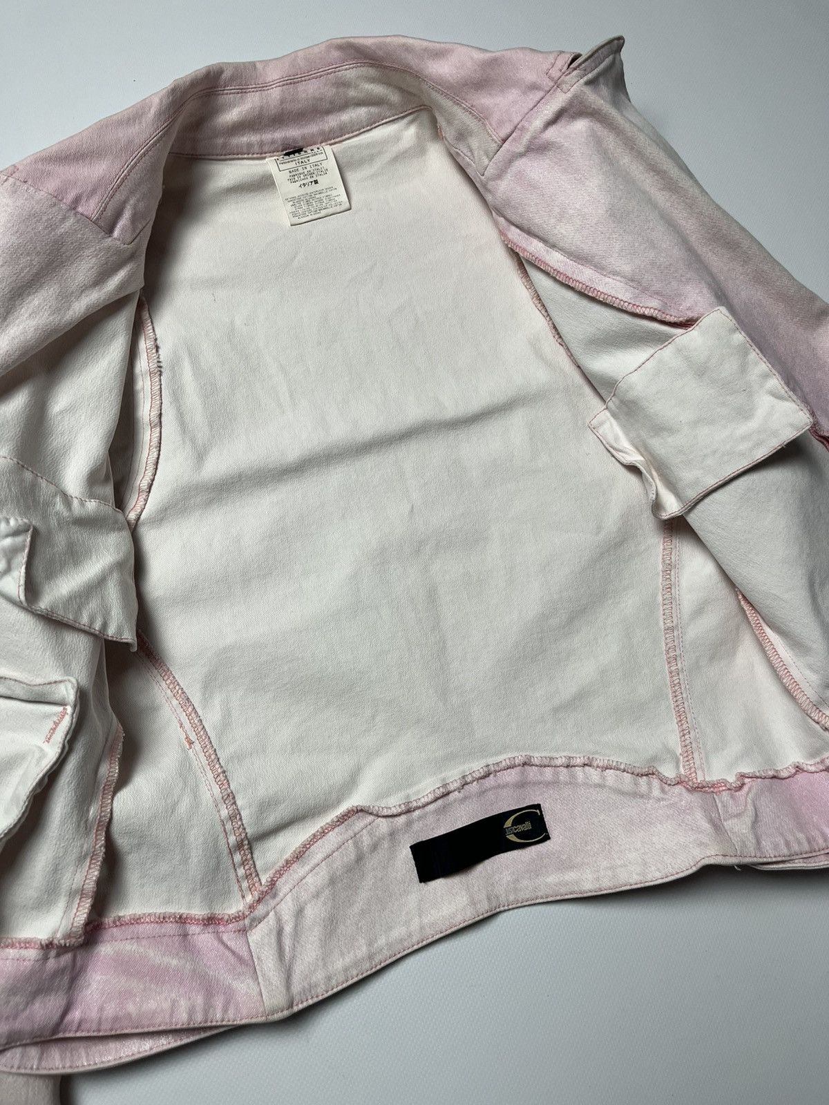 Just Cavalli Vintage Just Cavalli Pink Moto Jacket Size S / US 4 / IT 40 - 12 Thumbnail
