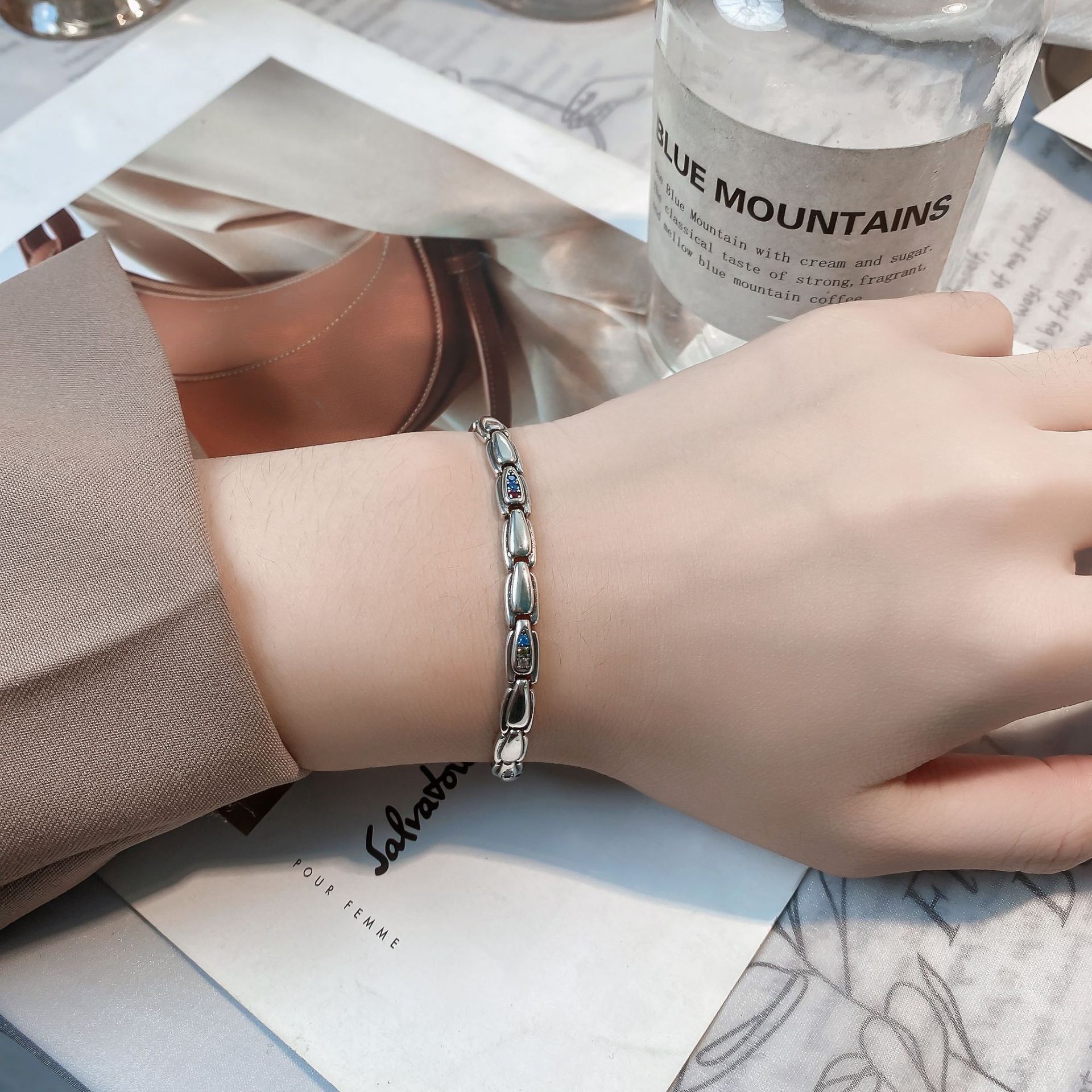 Jewelry Punk Bracelet Y2K Punk Chain Gotch Bracelets Chains Size ONE SIZE - 1 Thumbnail