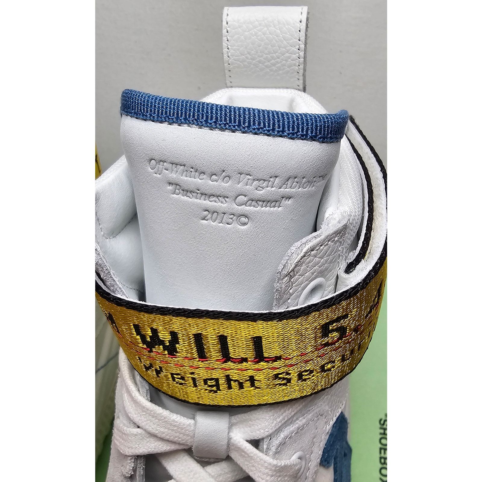 Off-White Off-White White Canvas and Leather Industrial High Top Size US 11 / EU 44 - 7 Thumbnail