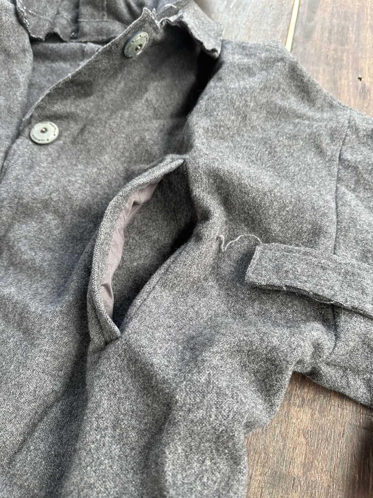 Acne Studios × Vintage Acne coat wool hooded Size L / US 10 / IT 46 - 14 Thumbnail