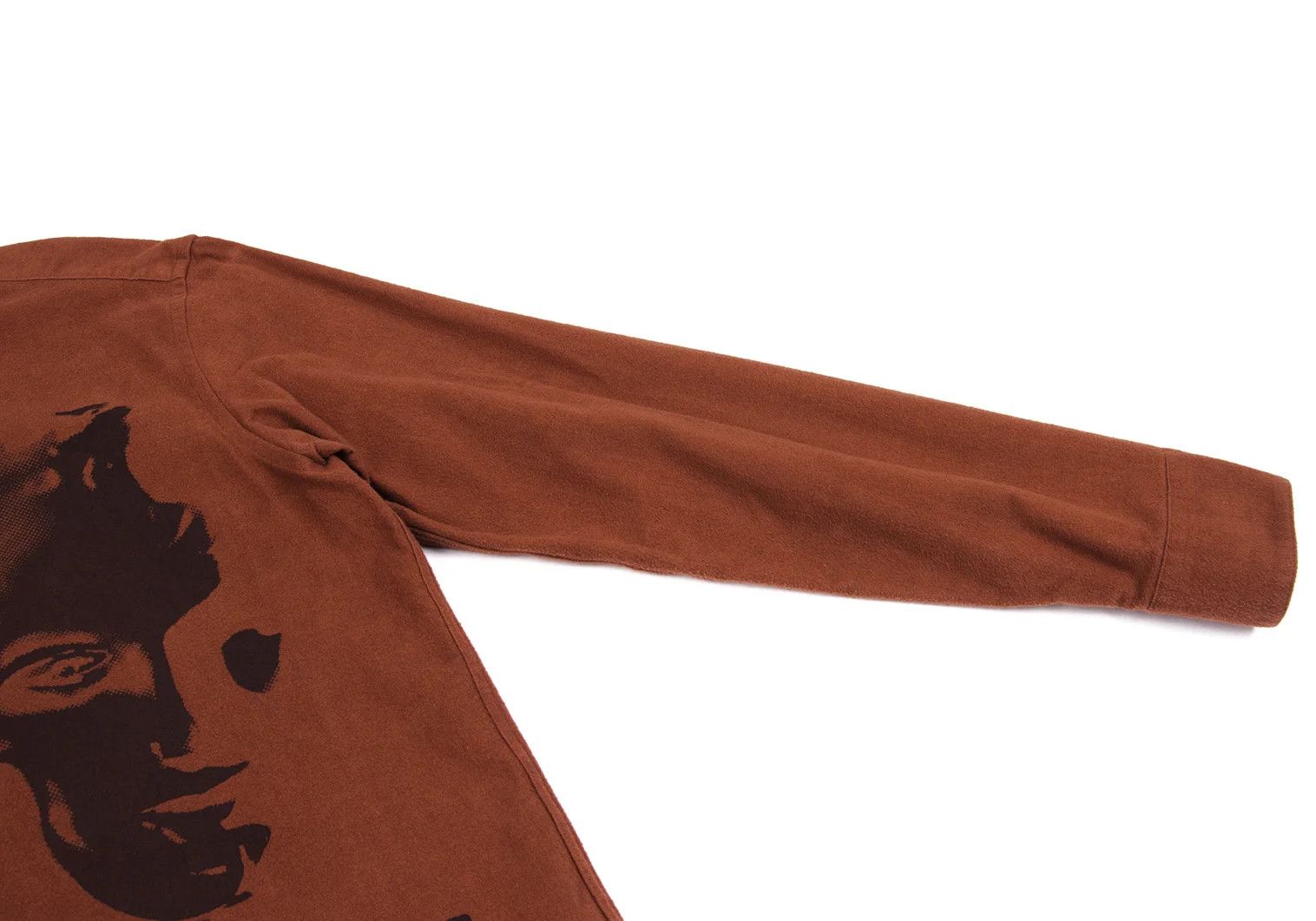 Jean Paul Gaultier Cotton Moleskin Face Print Long Sleeve Shirt Orange 48 Size US M / EU 48-50 / 2 - 5 Thumbnail