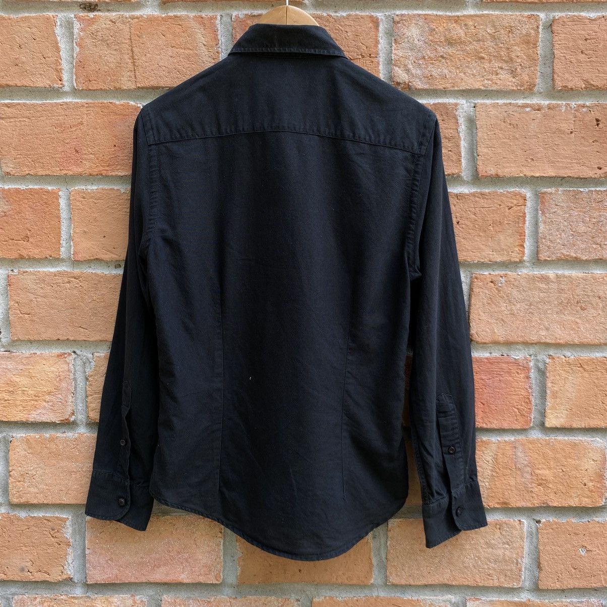 Dolce & Gabbana Dolce & Gabbana Black Fitted Long-Sleeve Collared Shirt Size S / US 4 / IT 40 - 13 Thumbnail