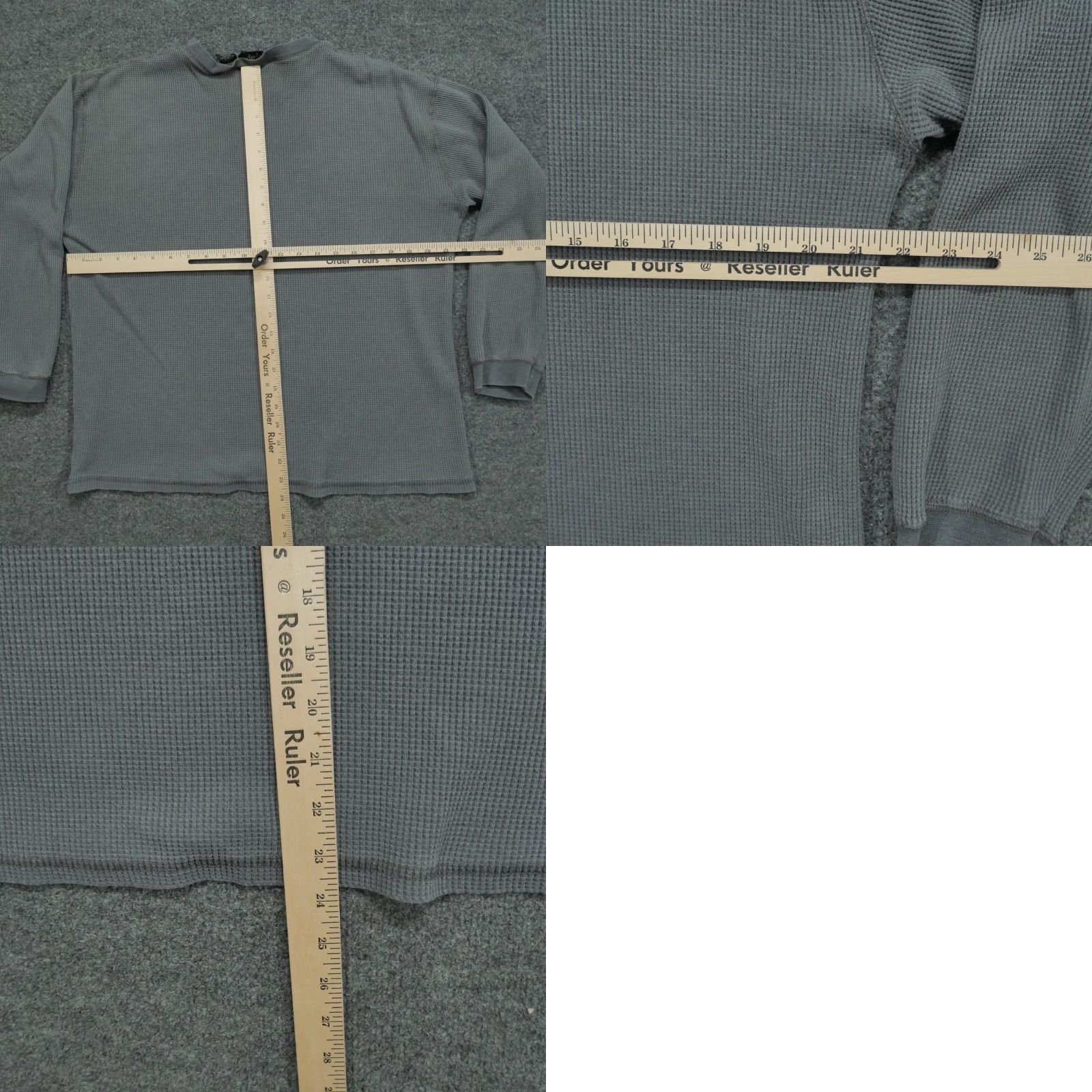 Vintage VINTAGE Stefano Thermal Shirt Mens XL Grey Waffle Knit Base Layer Y2K Size US XL / EU 56 / 4 - 8 Thumbnail
