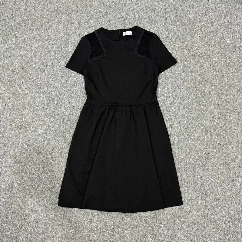 Valentino Valentino Black Cotton Short Sleeve Dress 0089 Size S / US 4 / IT 40 - 1 Thumbnail