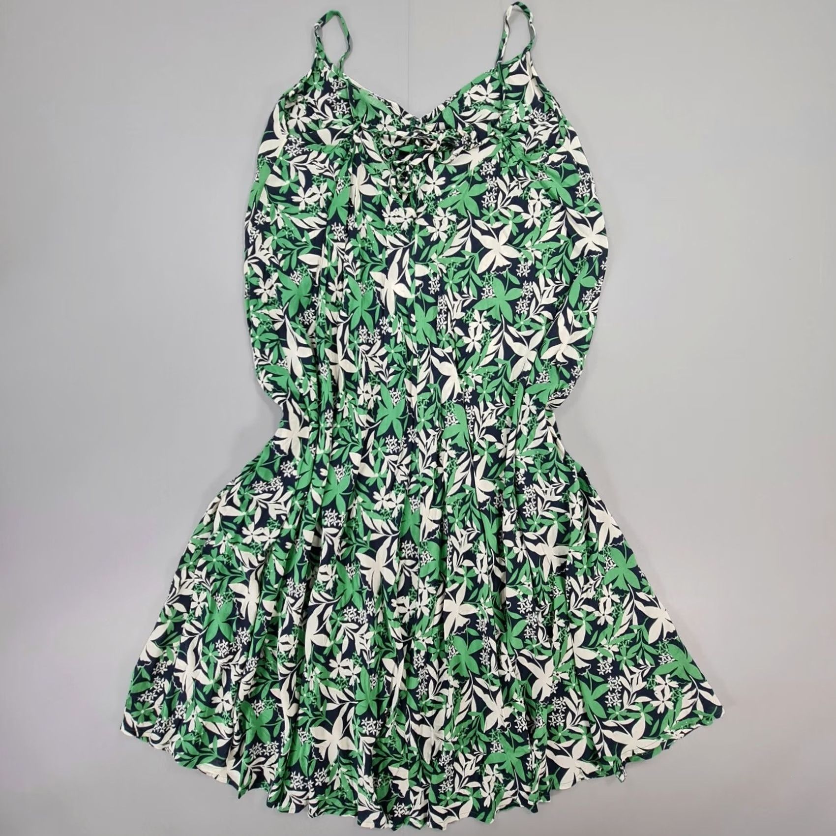 Velvet Velvet by Graham & Spencer Womens Dress Green Small Floral Midi Challis Size S / US 4 / IT 40 - 5 Thumbnail