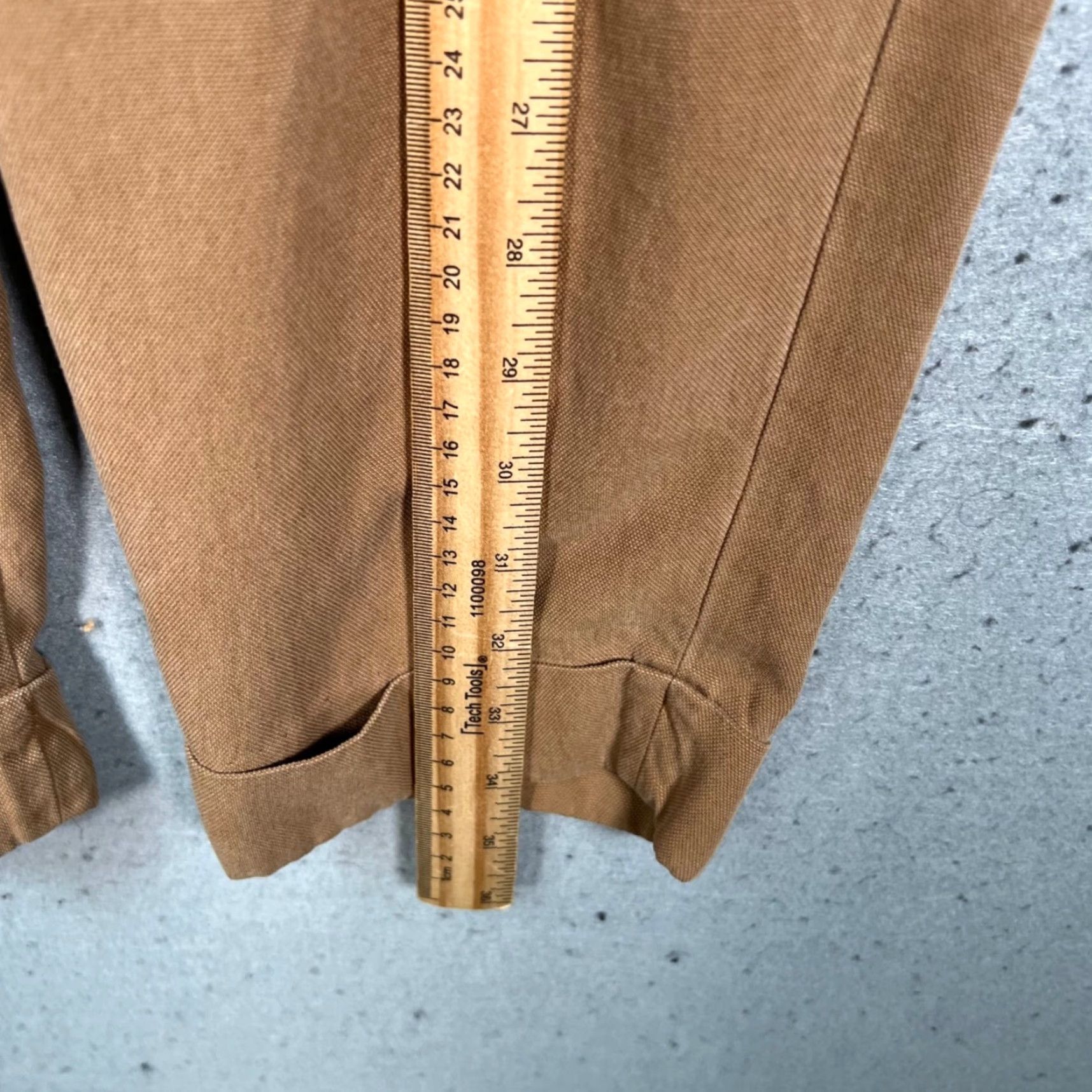 Everlane Everlane Pants Womens 0 Tan Pleated High-Waist Trousers Straight Leg Dress Pants Womens Size 25" / US 0 / IT 36 - 6 Thumbnail