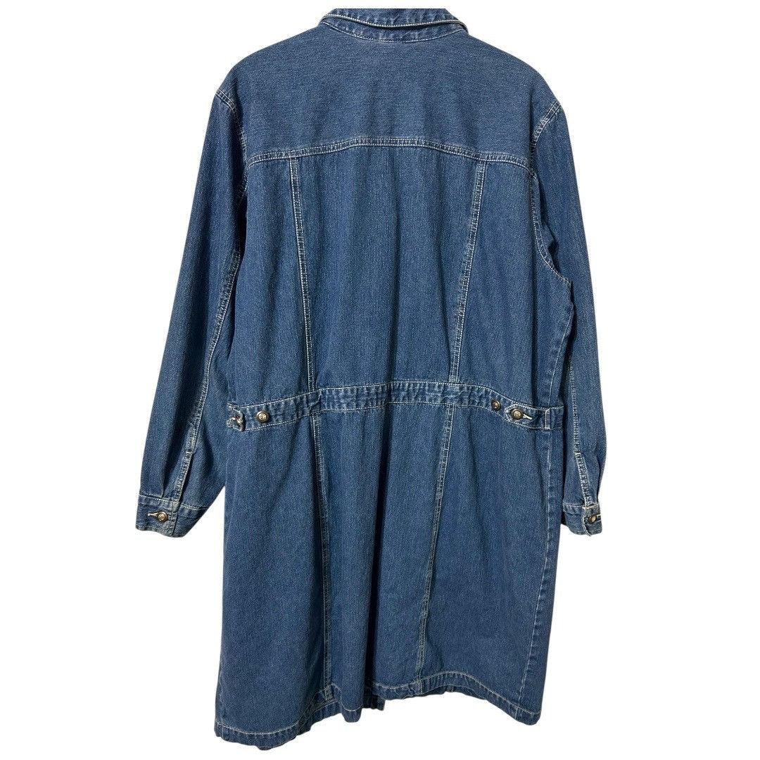 St. Johns Bay St. Johns Bay Denim Button-Down Long-Sleeve Blue Jean Dress Size 3XL / US 20-22 - 2 Thumbnail