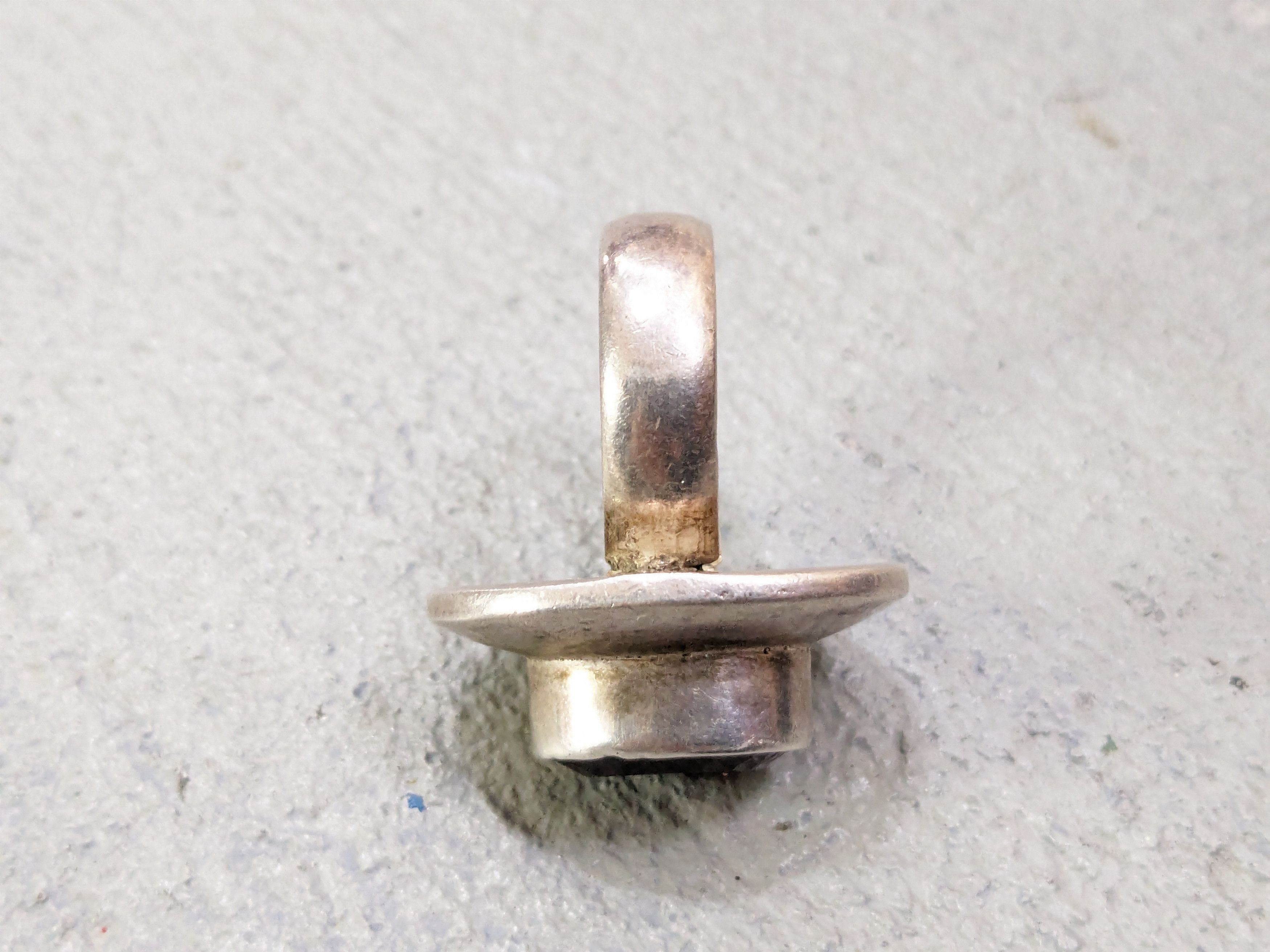 Jewelry × Vintage Sterling Silver Ring Pink Tourmaline 9.25 Avant Garde Size ONE SIZE - 11 Thumbnail