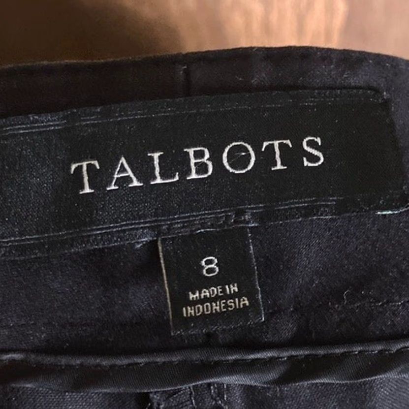 Talbots Talbots Womens Pants Black Signature Straight Zip Pockets Stretch 8 Pants Mens? Size 30" / US 8 / IT 44 - 4 Thumbnail