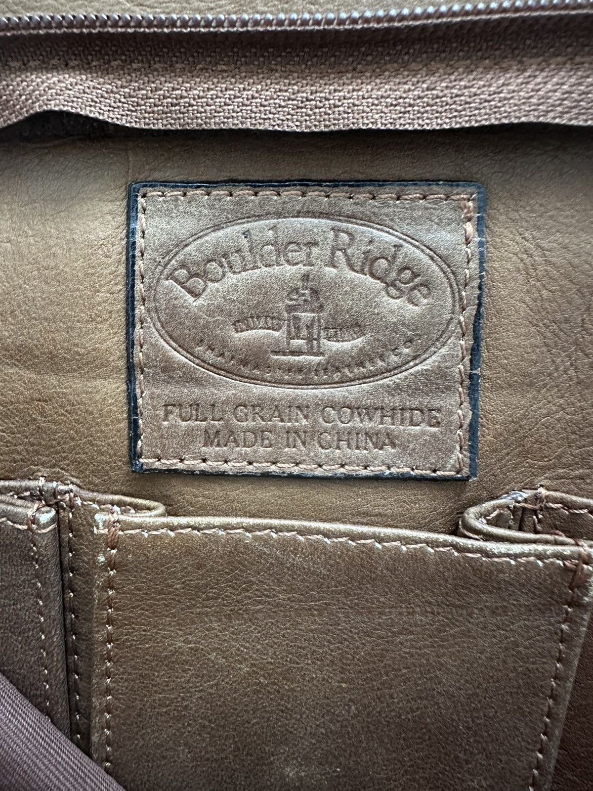Genuine Leather × Japanese Brand × Vintage Archive Boulder Ridge Cowhide Leather Patina Backpack Size ONE SIZE - 8 Thumbnail