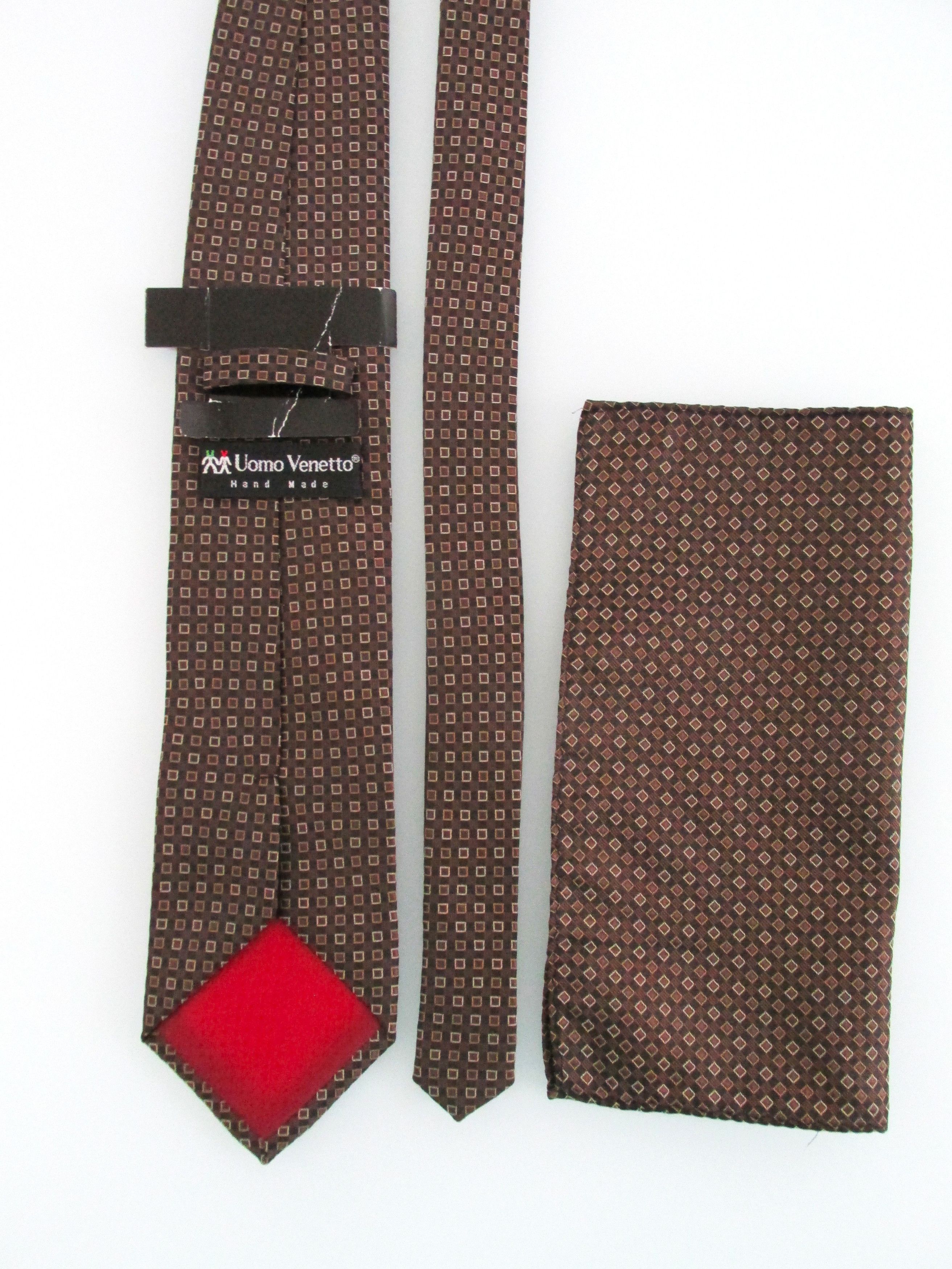 Other Uomo Venetto (NWT) Men's Tie & Pocket Square Set Size ONE SIZE - 4 Thumbnail