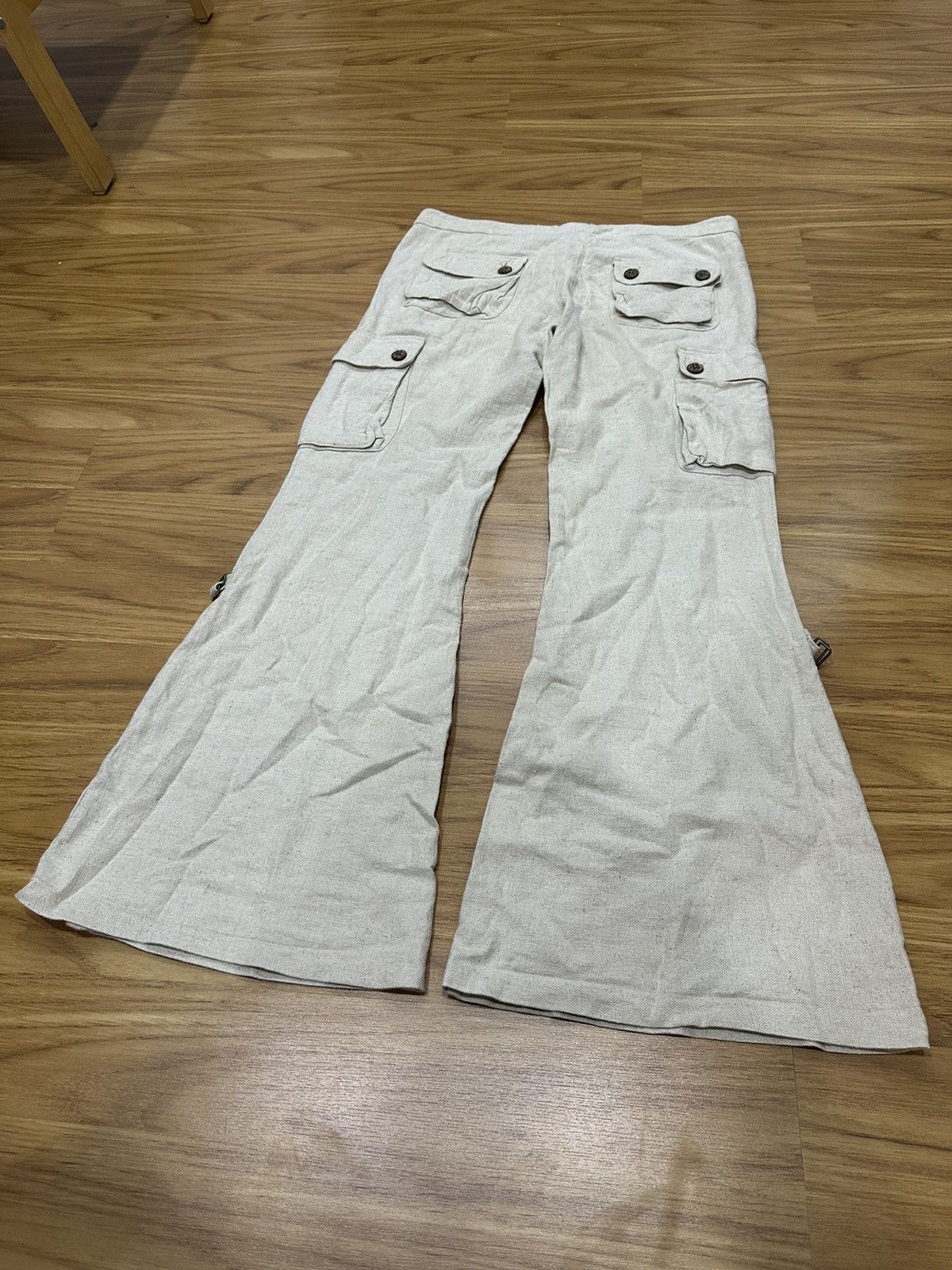14th Addiction G.O.A Sack Cloth Flare Cargo Pant Size US 31 - 18 Thumbnail