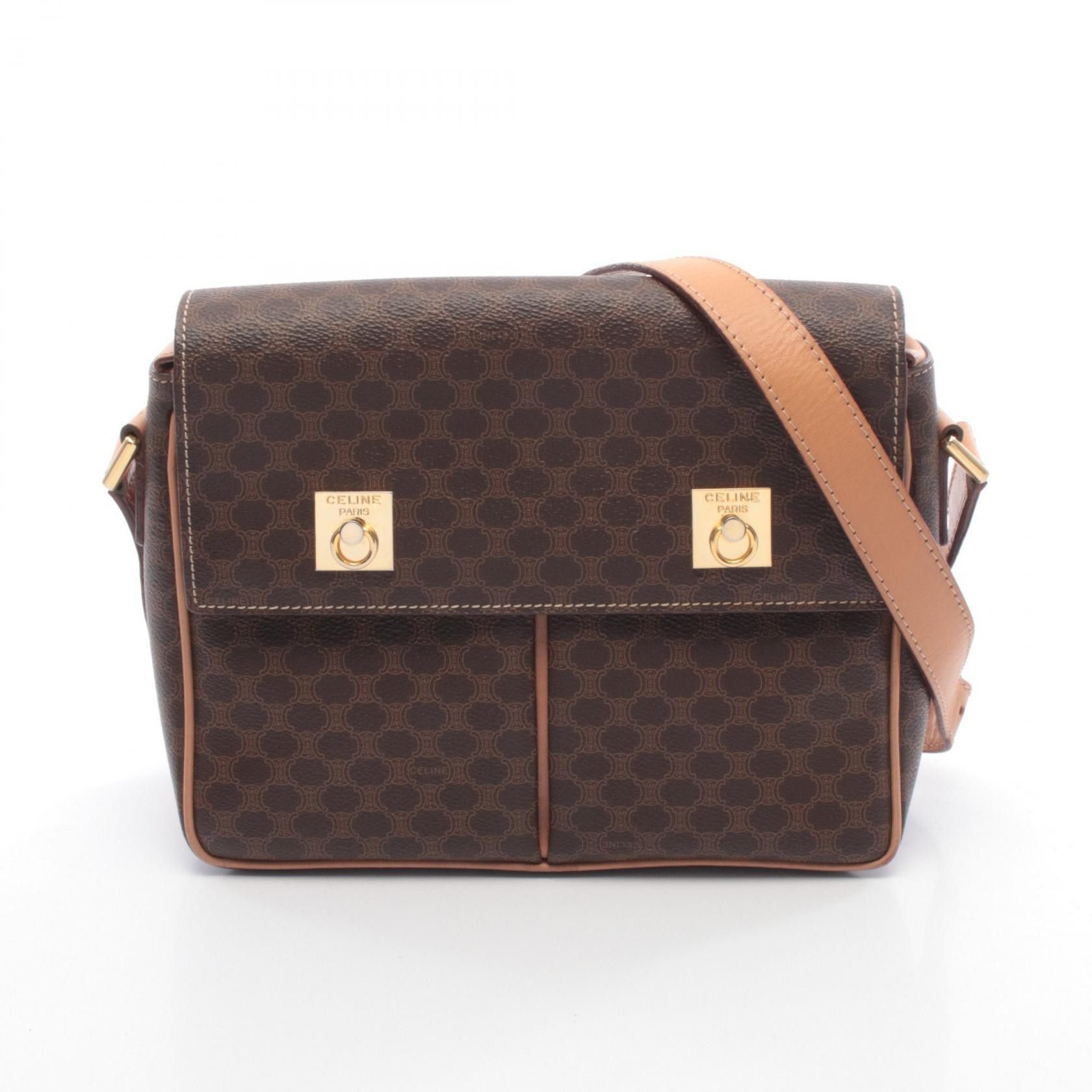 Celine Celine CELINE Macadam Coated Canvas Shoulder Bag Textile Shoulder Bag DUTY FREE for USA Size ONE SIZE - 1 Thumbnail