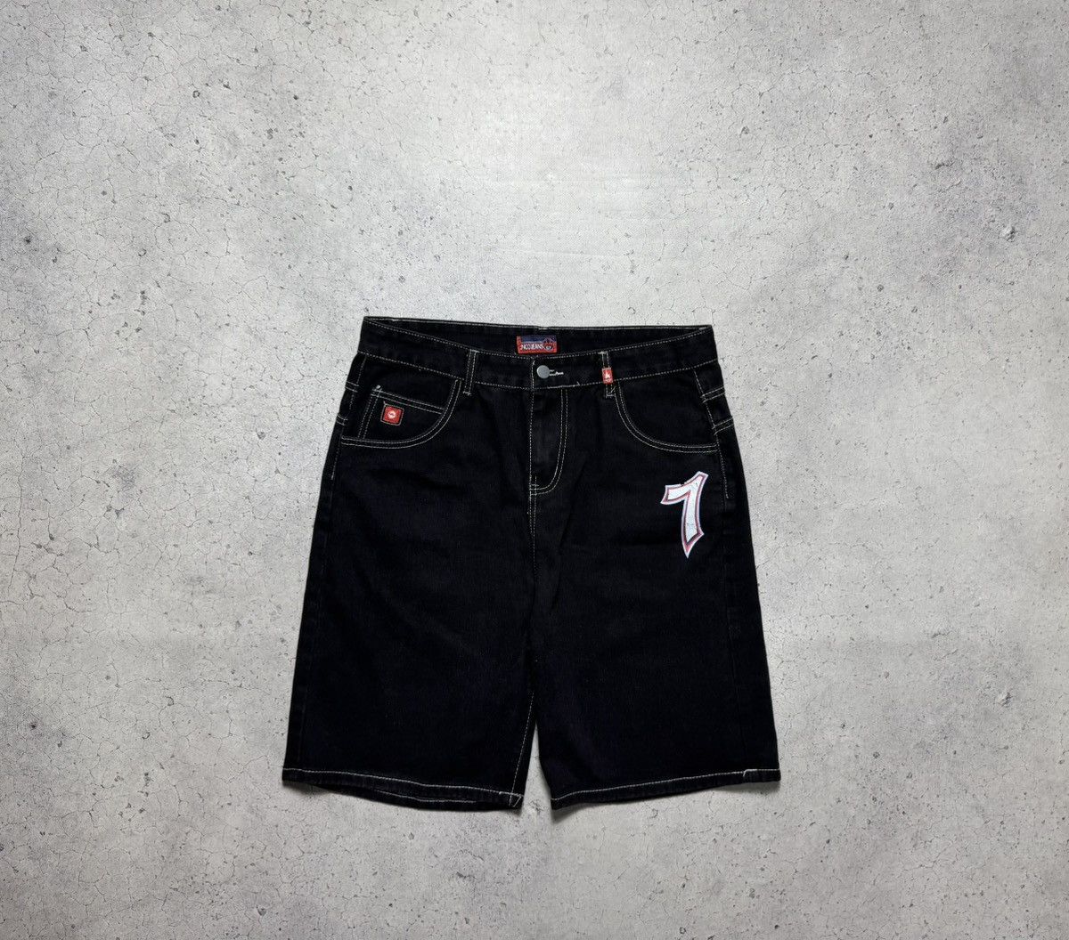 JNCO Jnco Jeans Baggy Rap Skate Shorts Denim #7 Size US 34 / EU 50 - 2 Thumbnail