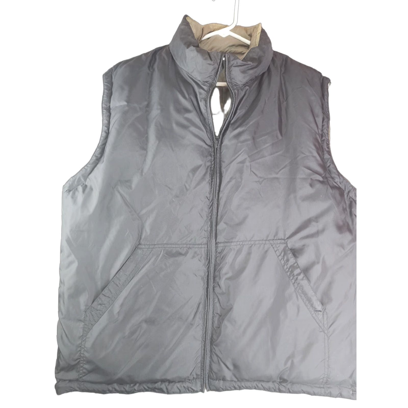 Gap Gap Puffer Vest Full Zip SXL Mens Down Reversible Gray Black Jacket Distressed Size US XL / EU 56 / 4 - 1 Thumbnail