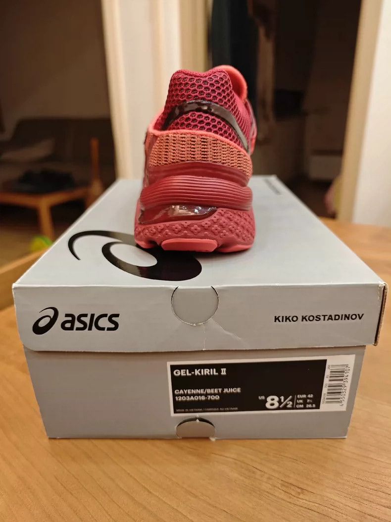 Kiko Kostadinov Kiko KostadinovAsics collaboration red color sports shoes Size US 9 / EU 42 - 8 Thumbnail