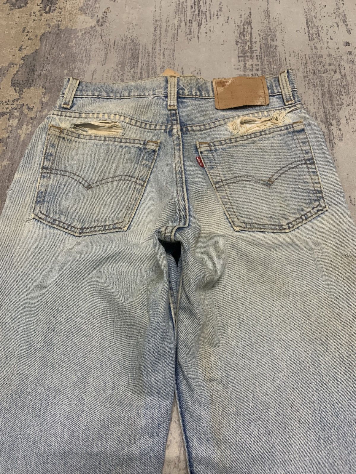Levi's Thrashed Vintage Faded Distressed Levi’s 510 Size US 29 - 10 Thumbnail