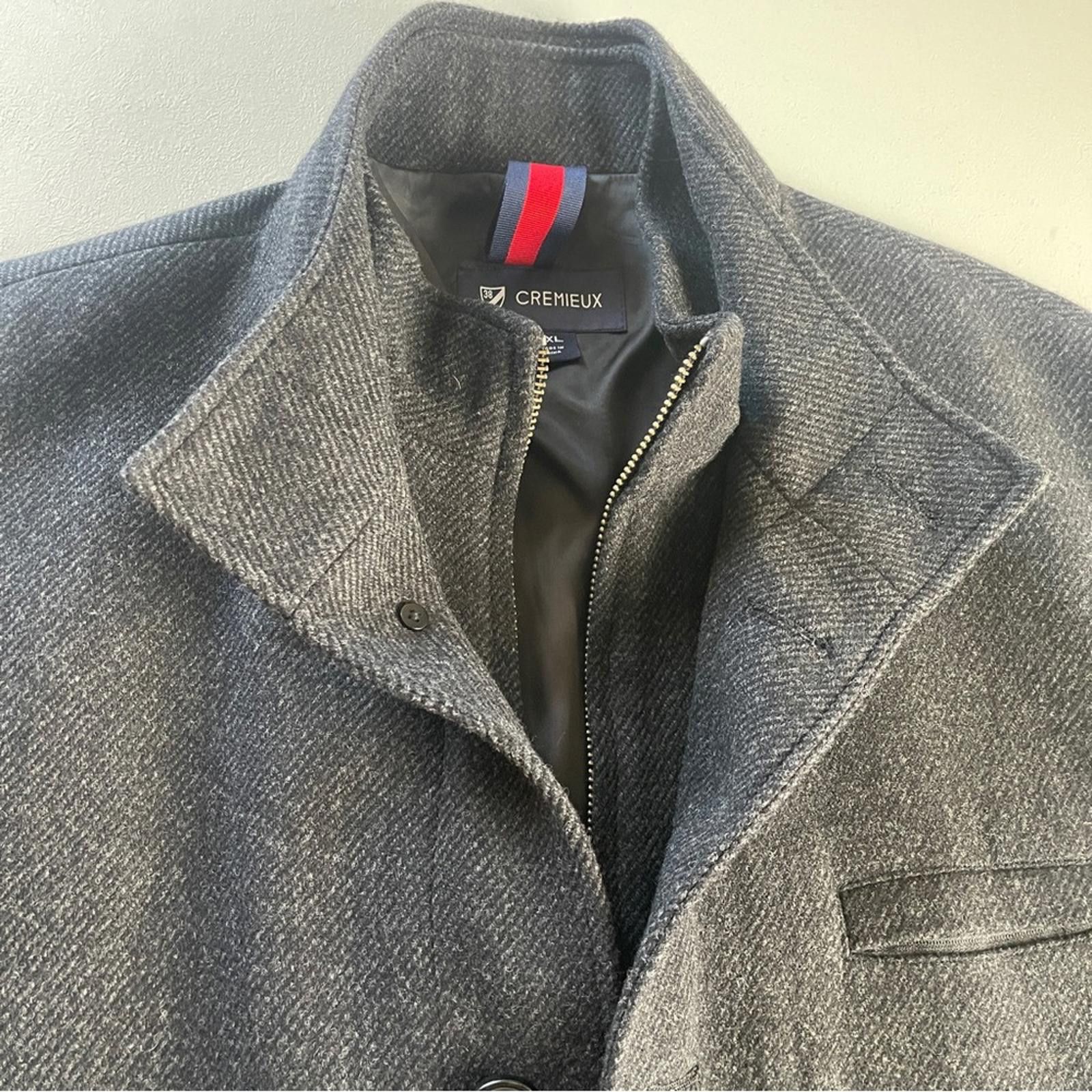 Daniel Cremieux Cremieux Dark Grey Men's Pea Coat in XXL -NWOT Size US XXL / EU 58 / 5 - 5 Thumbnail