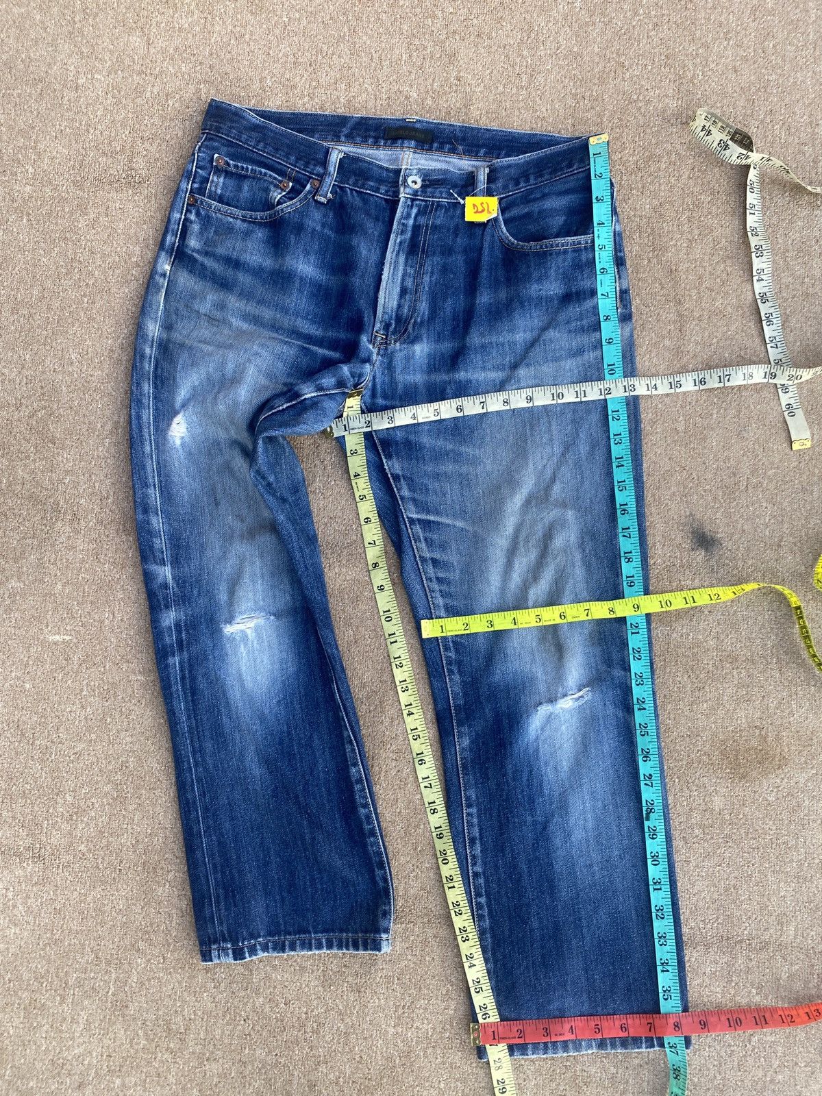 Jun Takahashi × Uniqlo Vintage uniqlo regular cut denim Size US 35 - 5 Thumbnail
