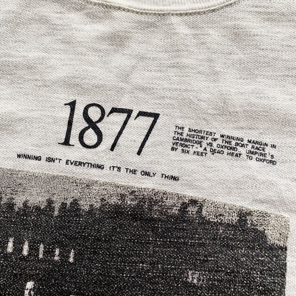 Vintage 1877 Oxford Vs Cambridge Dead Heat Boat Race Vintage T-shirt Size US L / EU 52-54 / 3 - 4 Thumbnail
